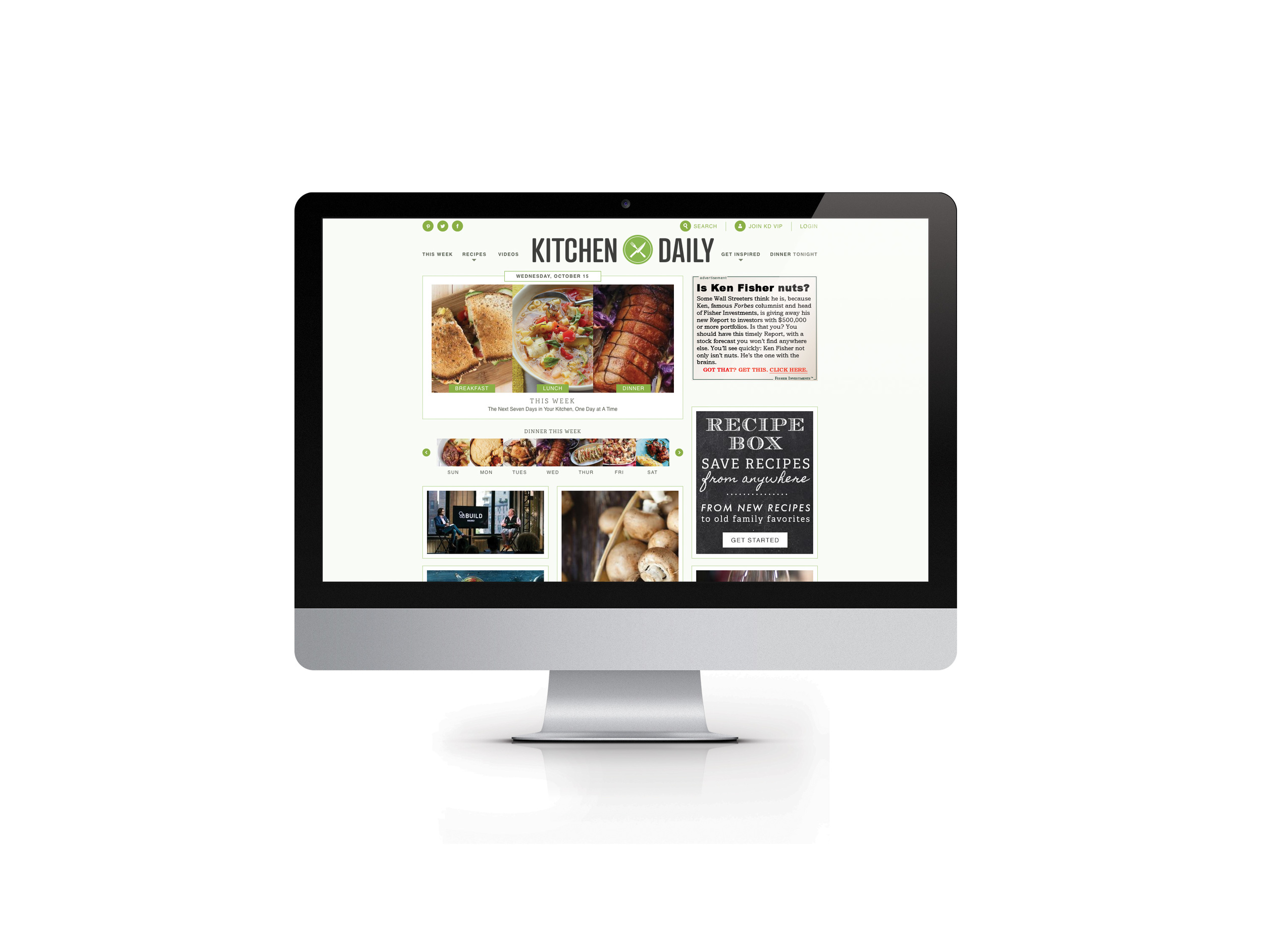 Kitchen Daily Homepage Tiles