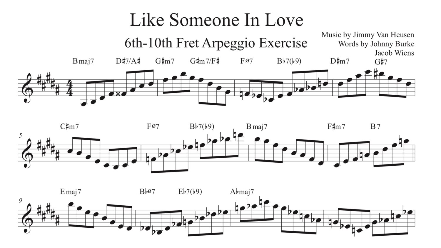 Improvisation Vi Like Someone In Love Part 3 Jacob Wiens