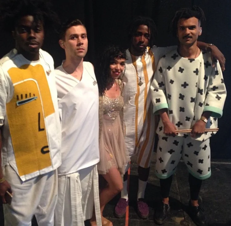 FKA Twigs & Band Glastonbury 2015. Styled by Jonathan Johnson