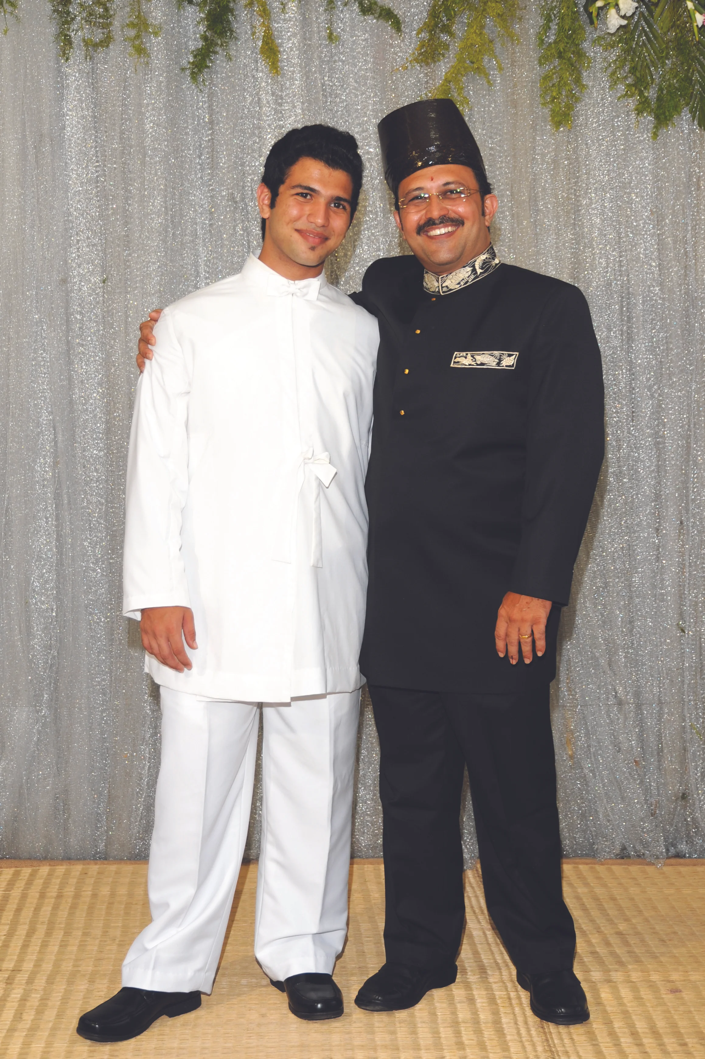 White Dagli & Black Embroidered Dagla for men.