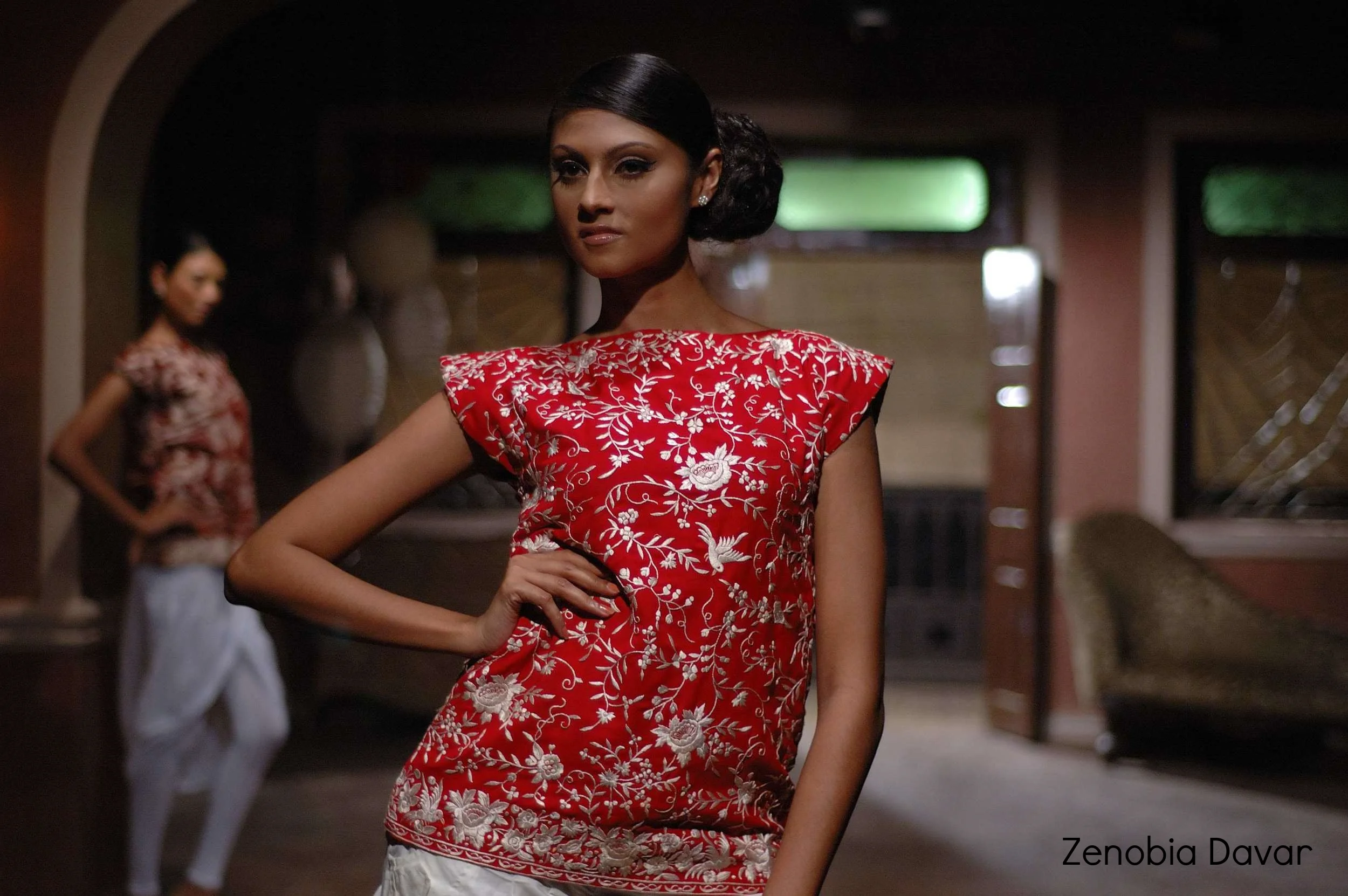 Authentic Hand Embroidered Gara Blouse.