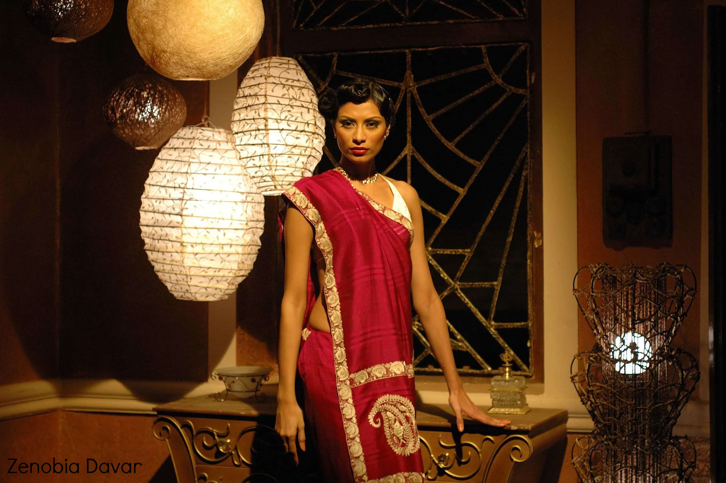 Real Zari Border Sari