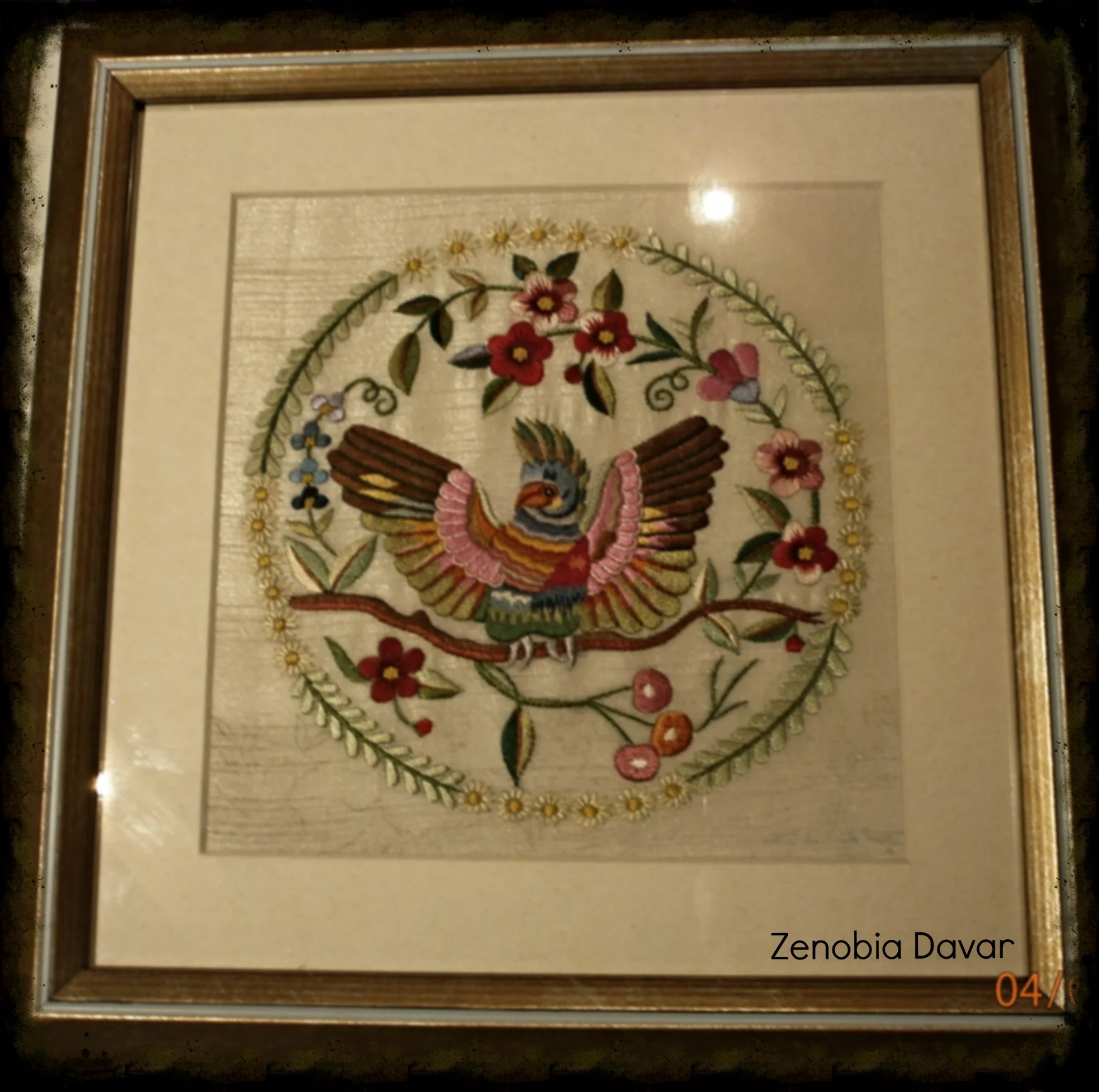 Authentic Hand Embroidered Frame