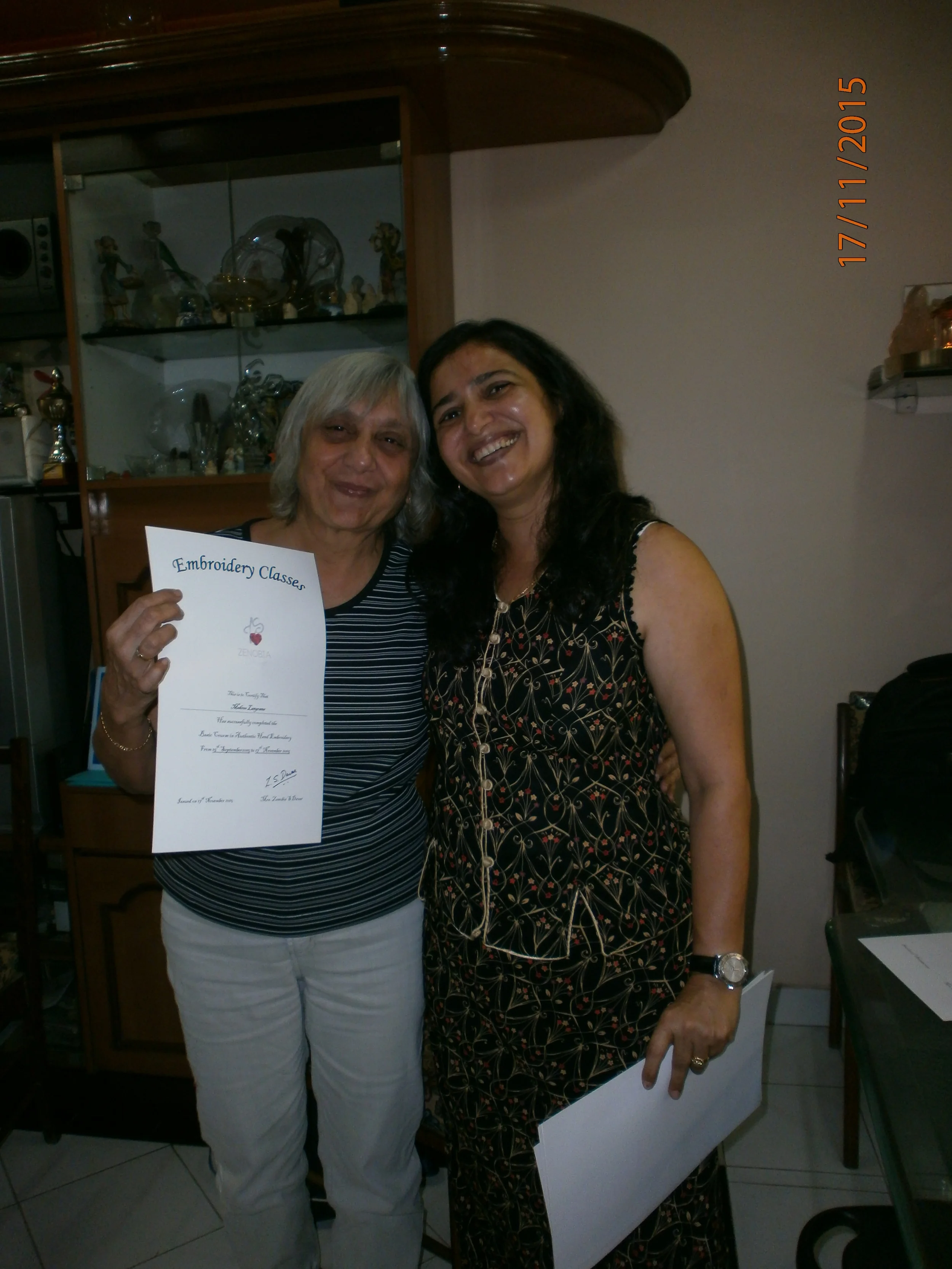 Basic Course in Hand embroidery.