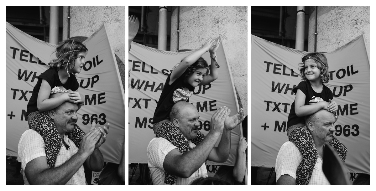 Greenpeace New Zealand stop deep sea oil protest black and white children photography