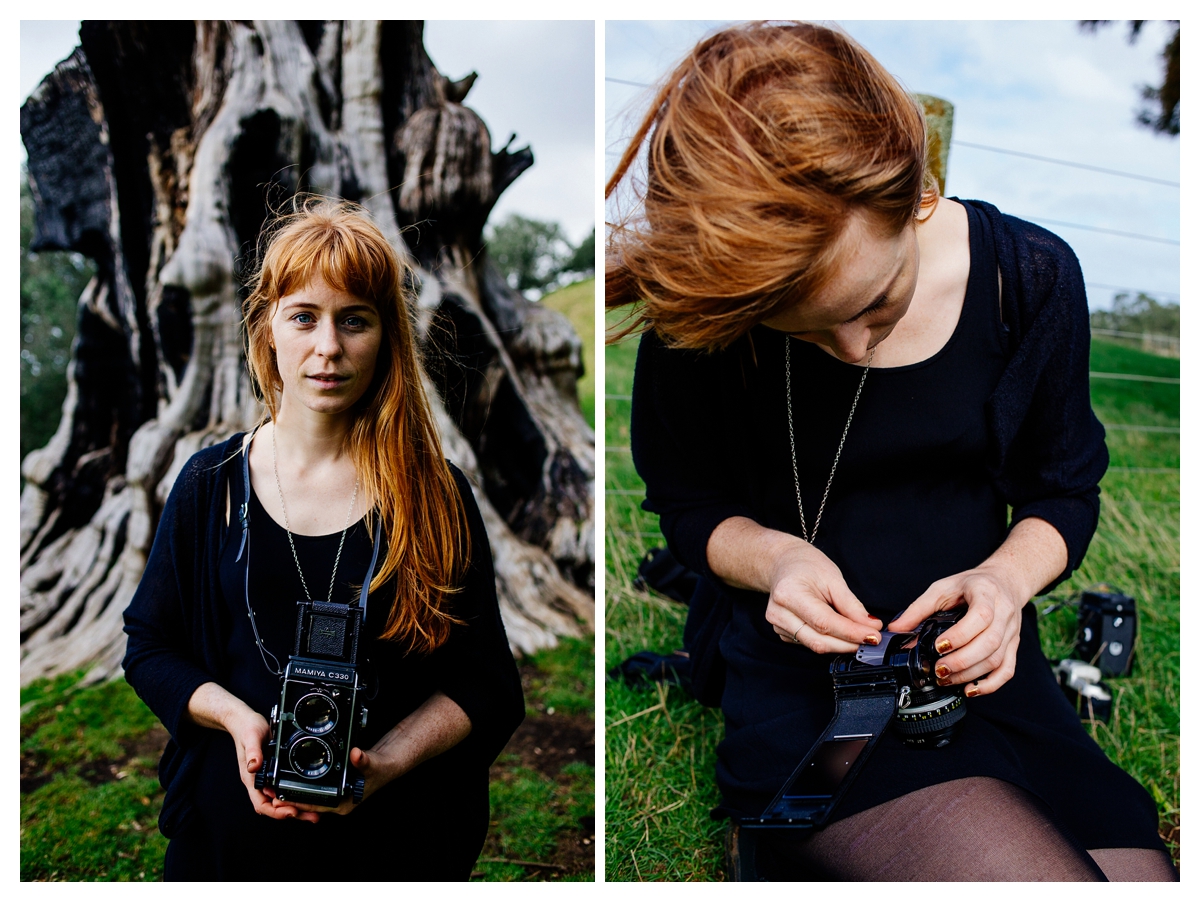 ellen richardson dawn chapman photography auckland, rainy portraits cornwall park vsco film