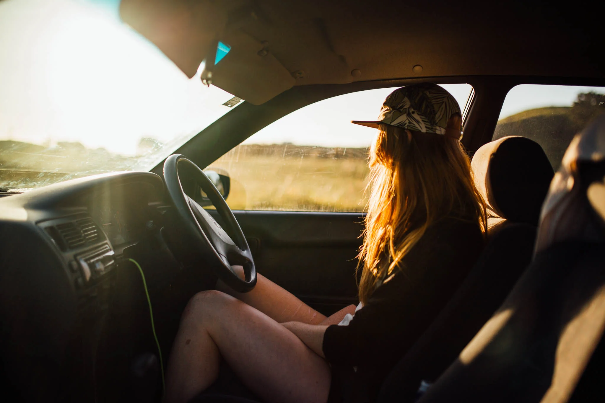 Dawn in the Car