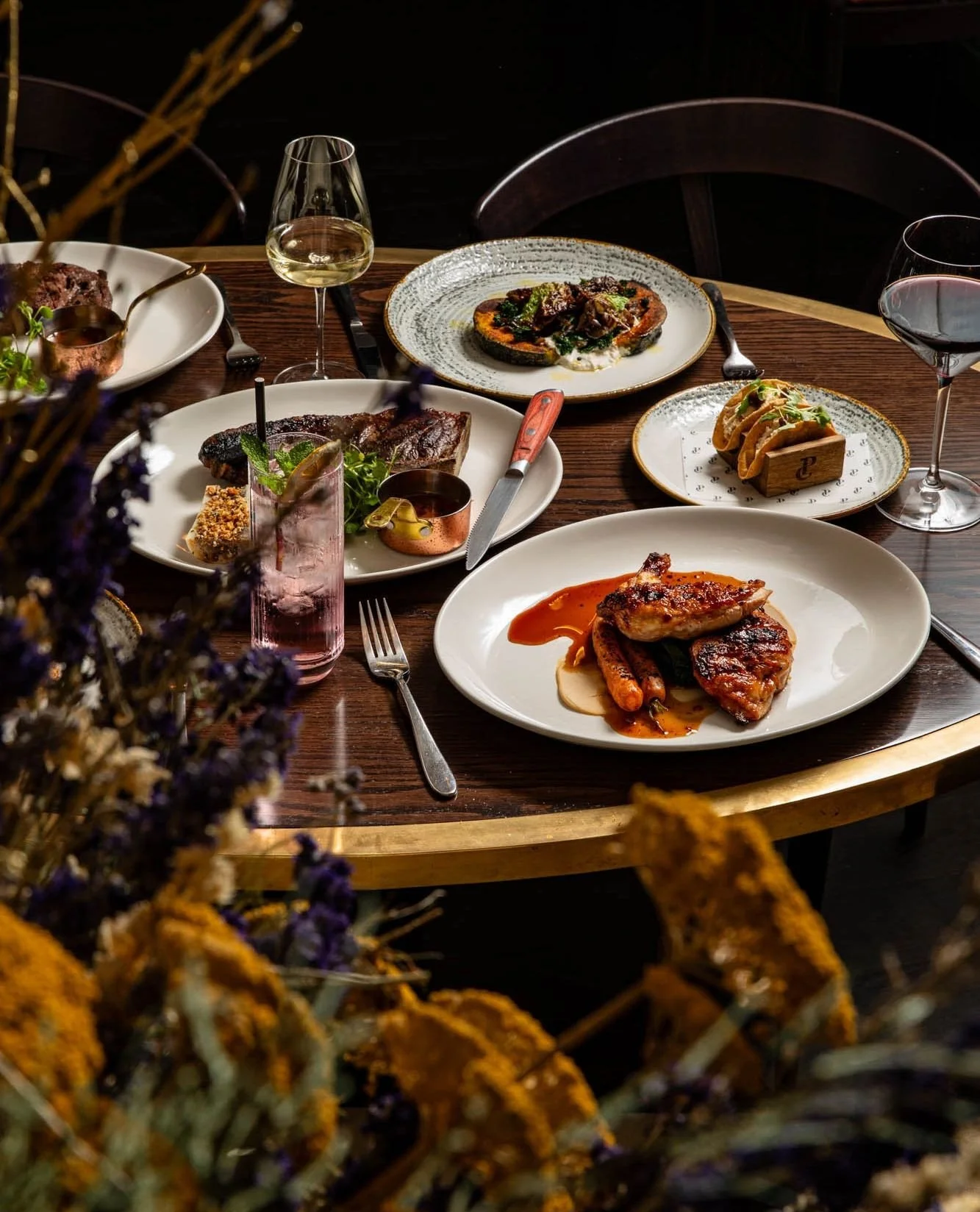Exceptional autumnal plates from @pearlycowbrighton. Rich flavours, beautifully done 🍂⁠