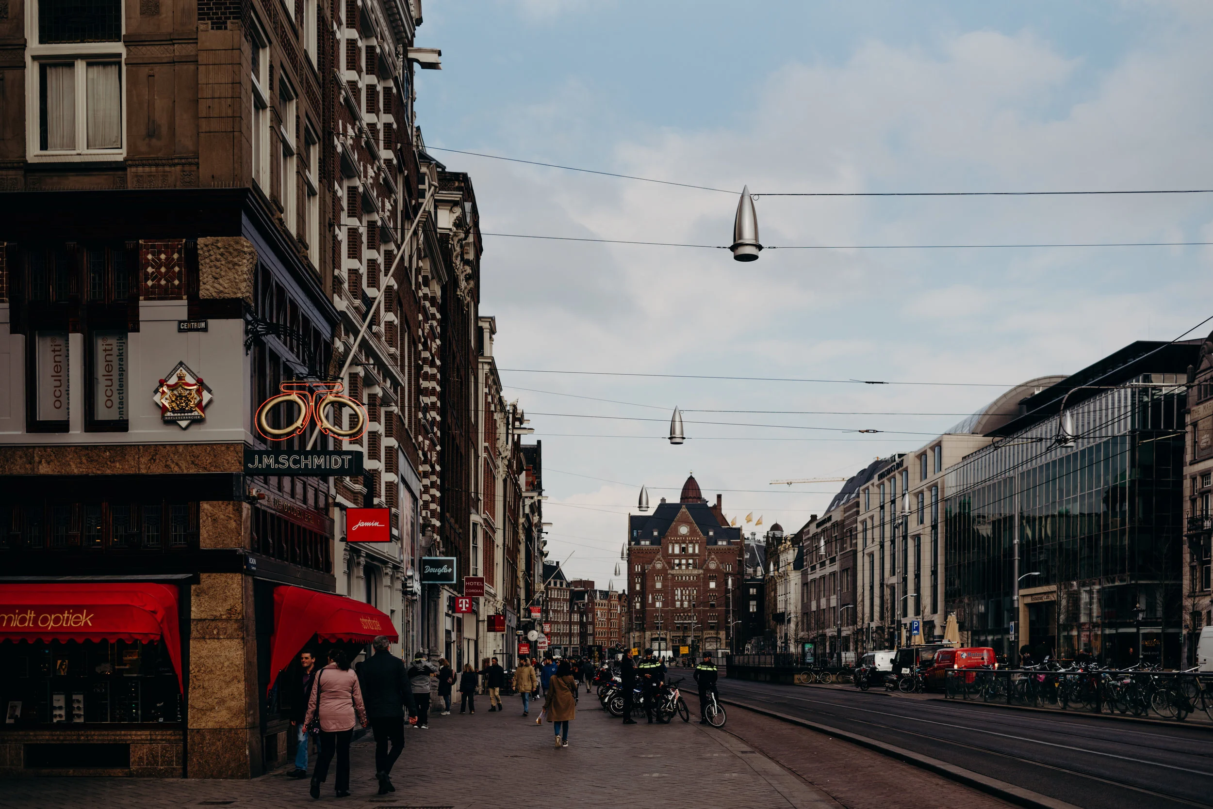 streets of Amsterdam in the evening