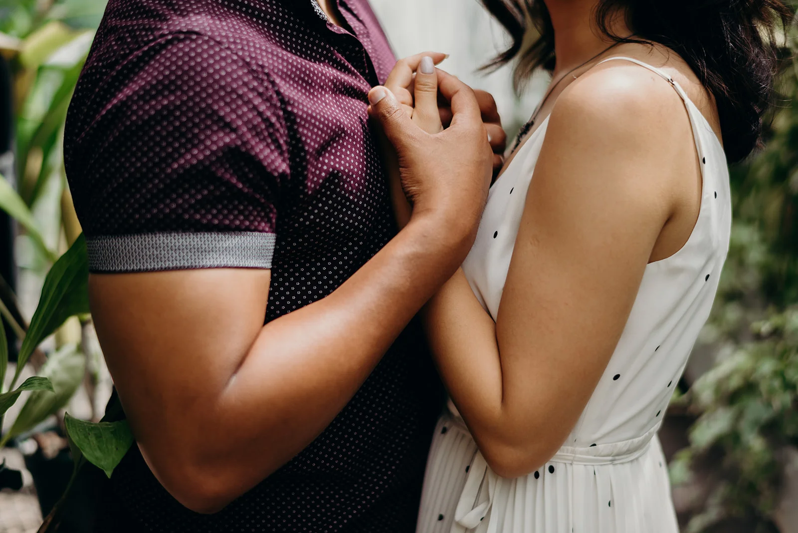 Washington DC botanical garden engagement session hillwood estates and gardens greenhouse