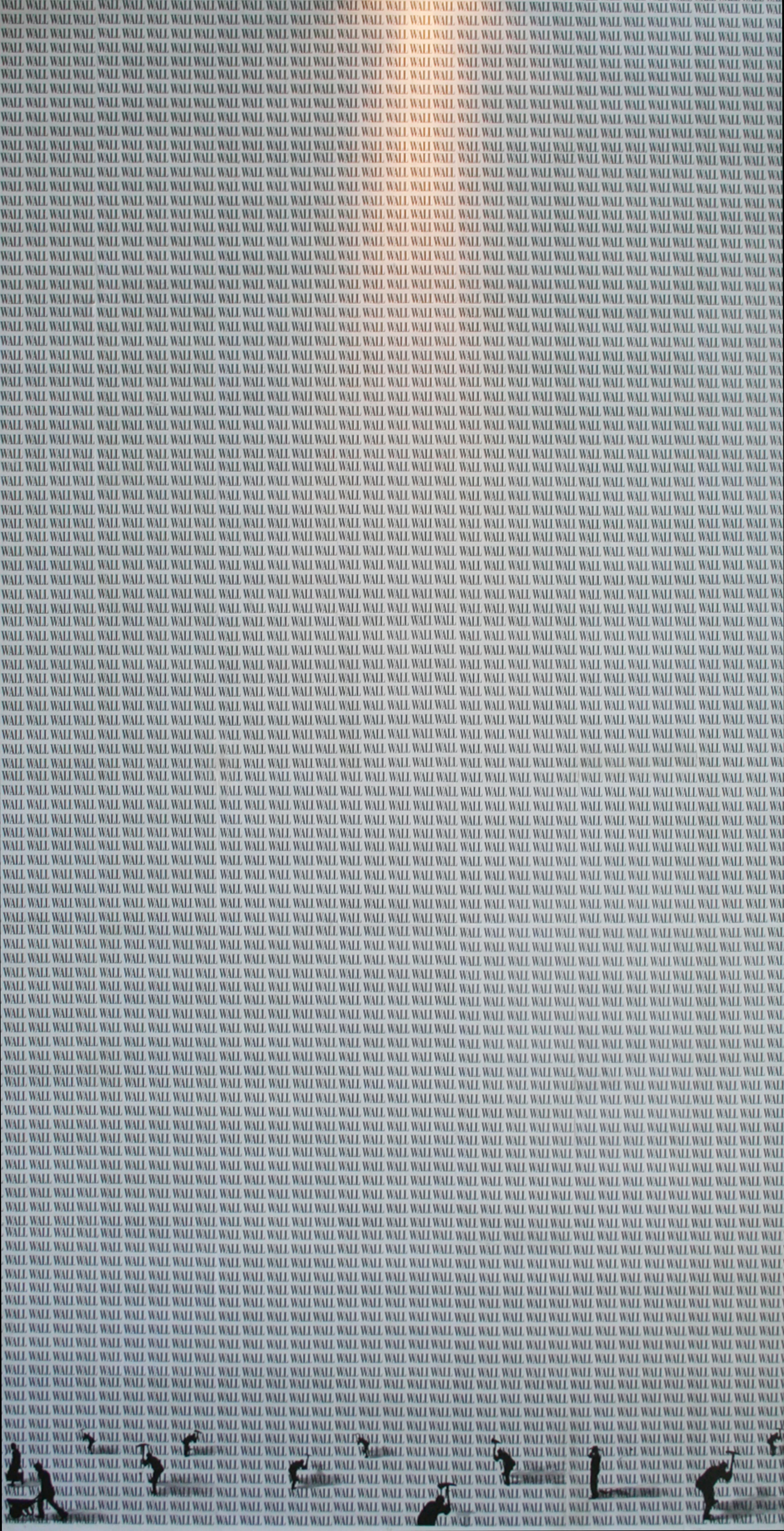 The New Times Inkjet, Relief, Pigment 48 x 96 in 2013