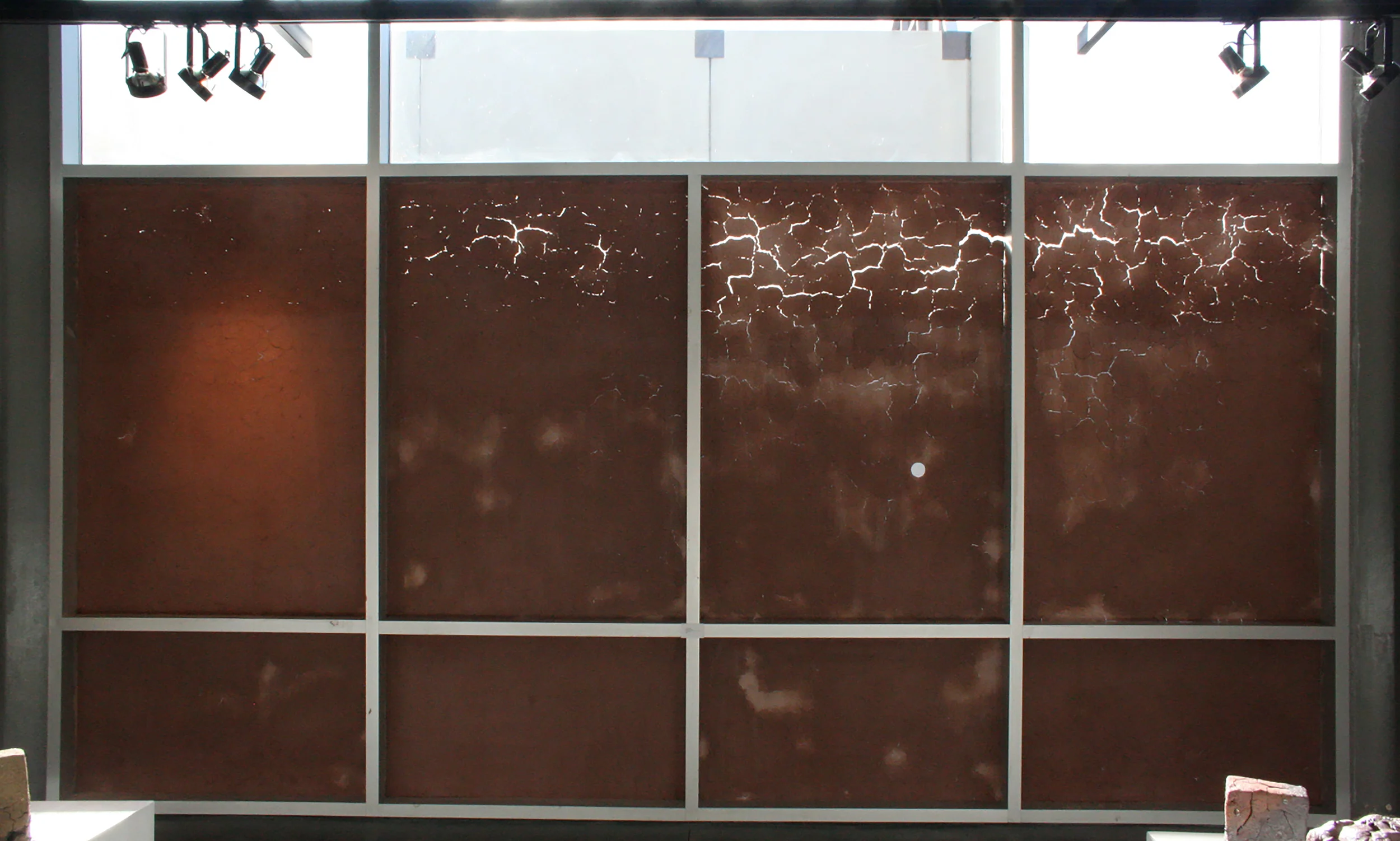 Conditional Space Recycled Clay, Window, Sunlight 240 x 132 in 2012