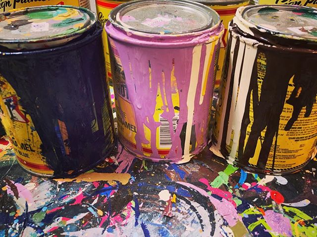 Old friends #painting #drawing #enamel #contemporaryart #studio #artist