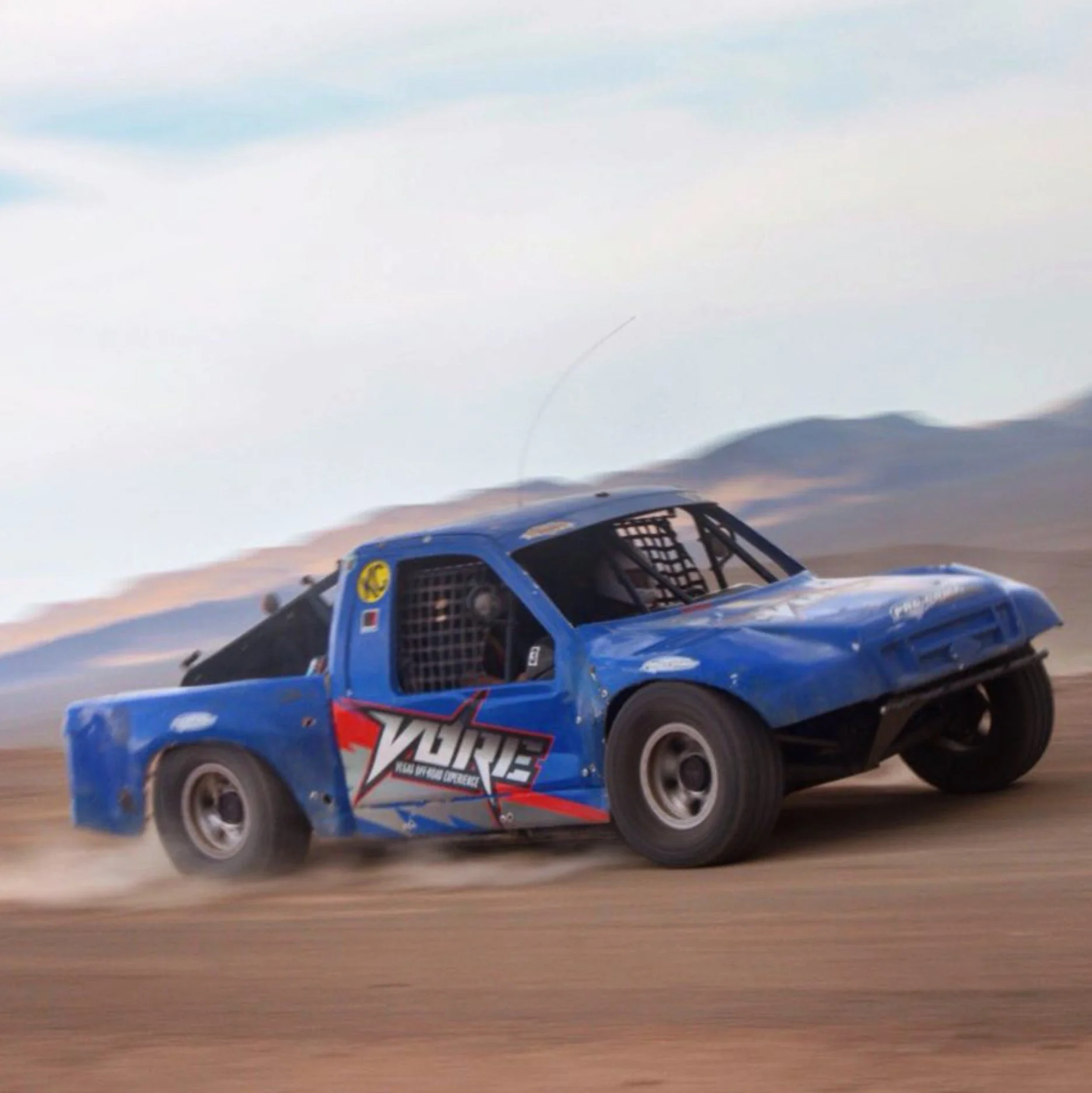  Evan testing a truck in preparation for thrill rides. 