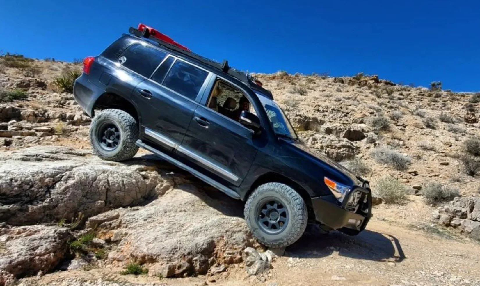  Evan demonstrating safe off road technique while coaching a private student. 