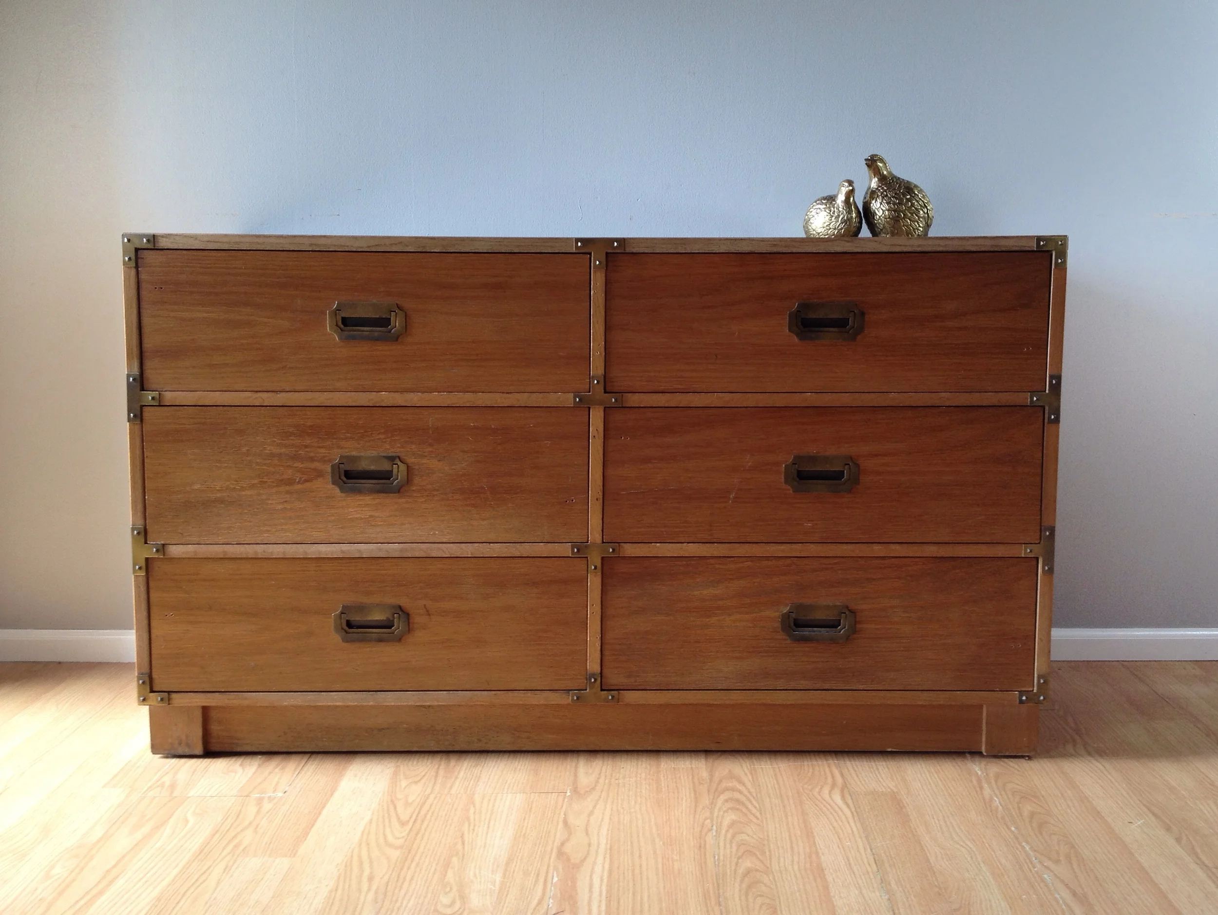 vintage Drexel campaign dresser.