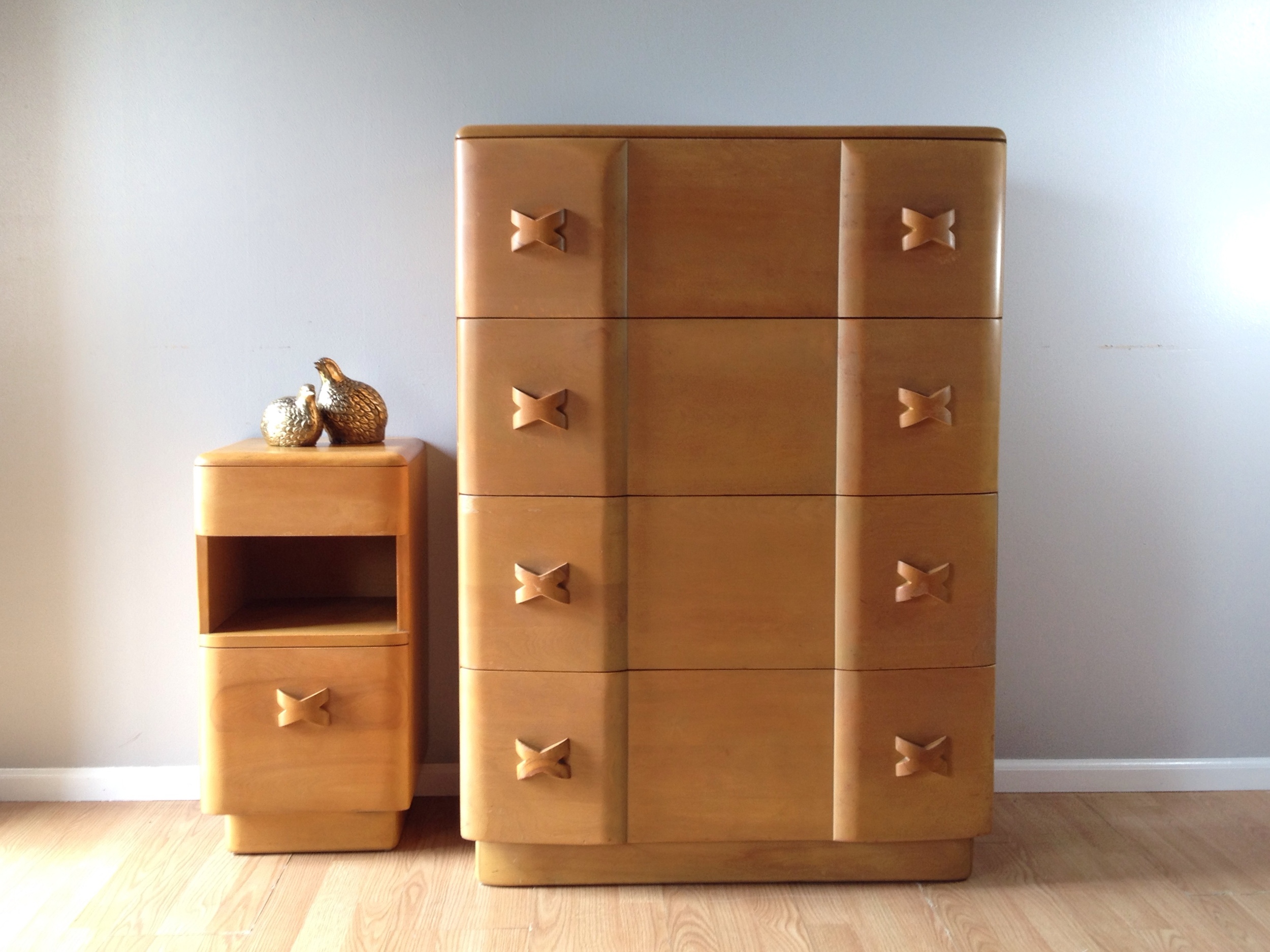 Heywood Wakefield dresser & nightstand set.