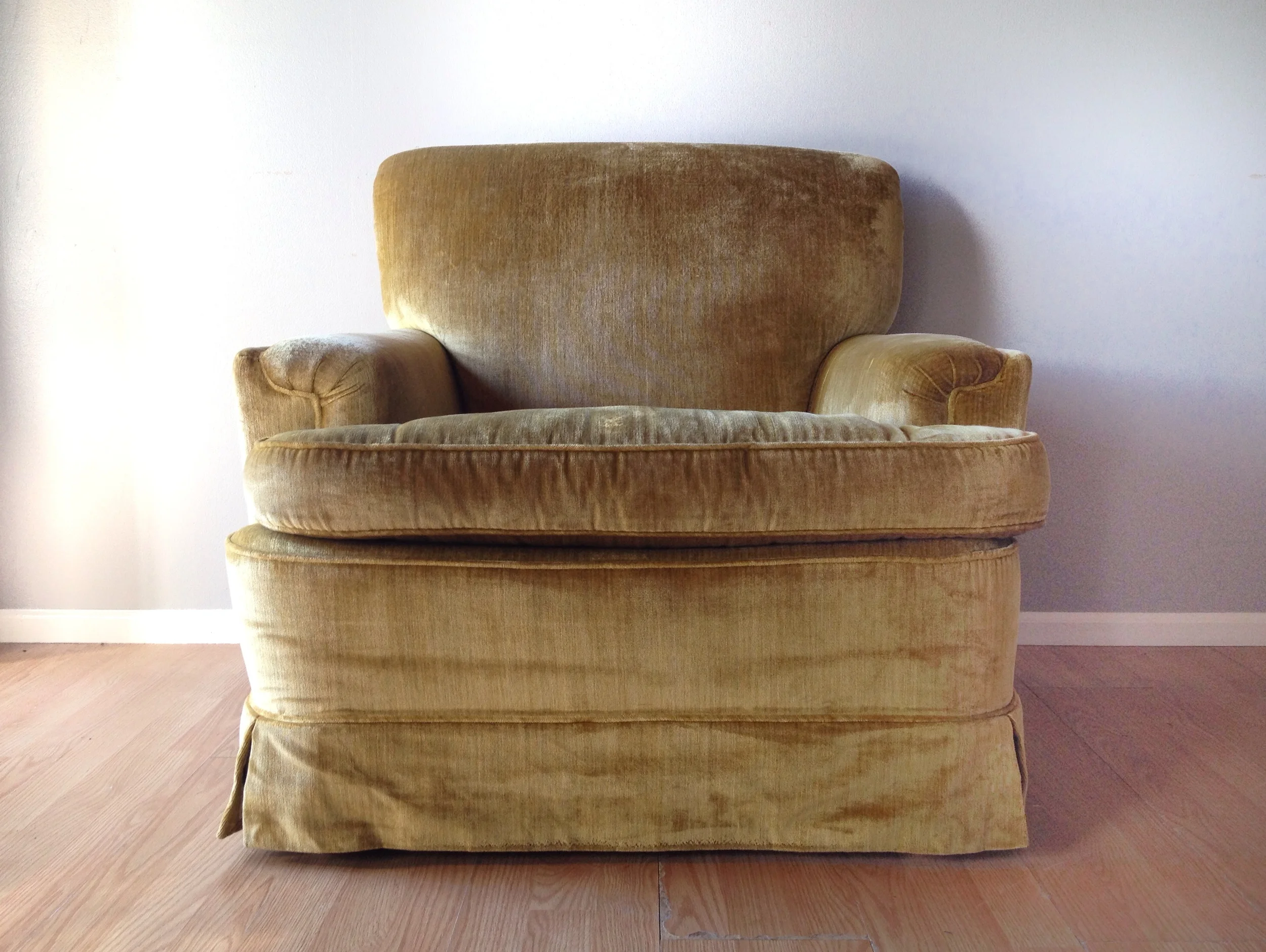 vintage art deco club chair.