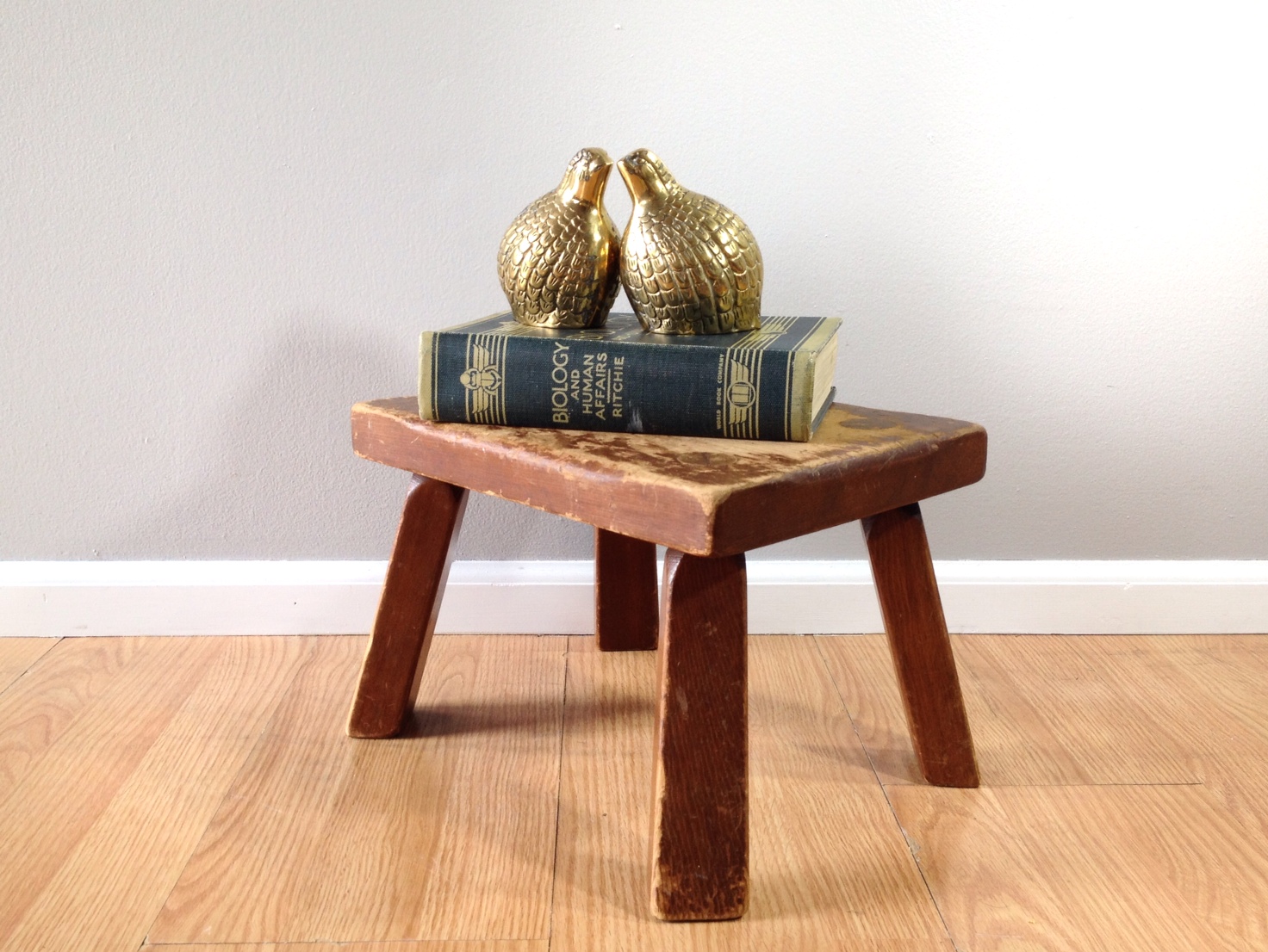 vintage primitive step stool.