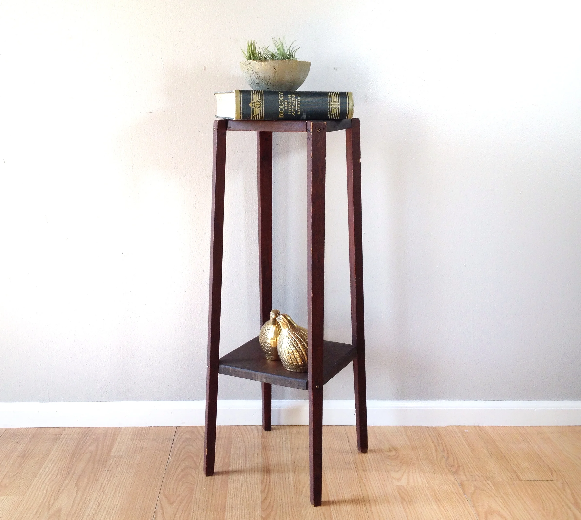 primitive plant stand.