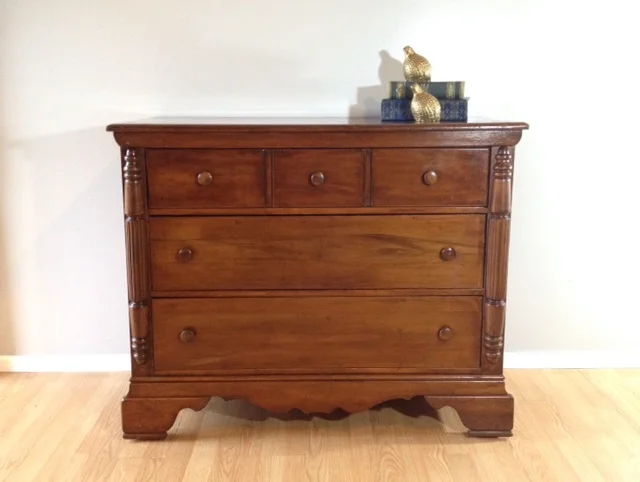 vintage chest of drawers.