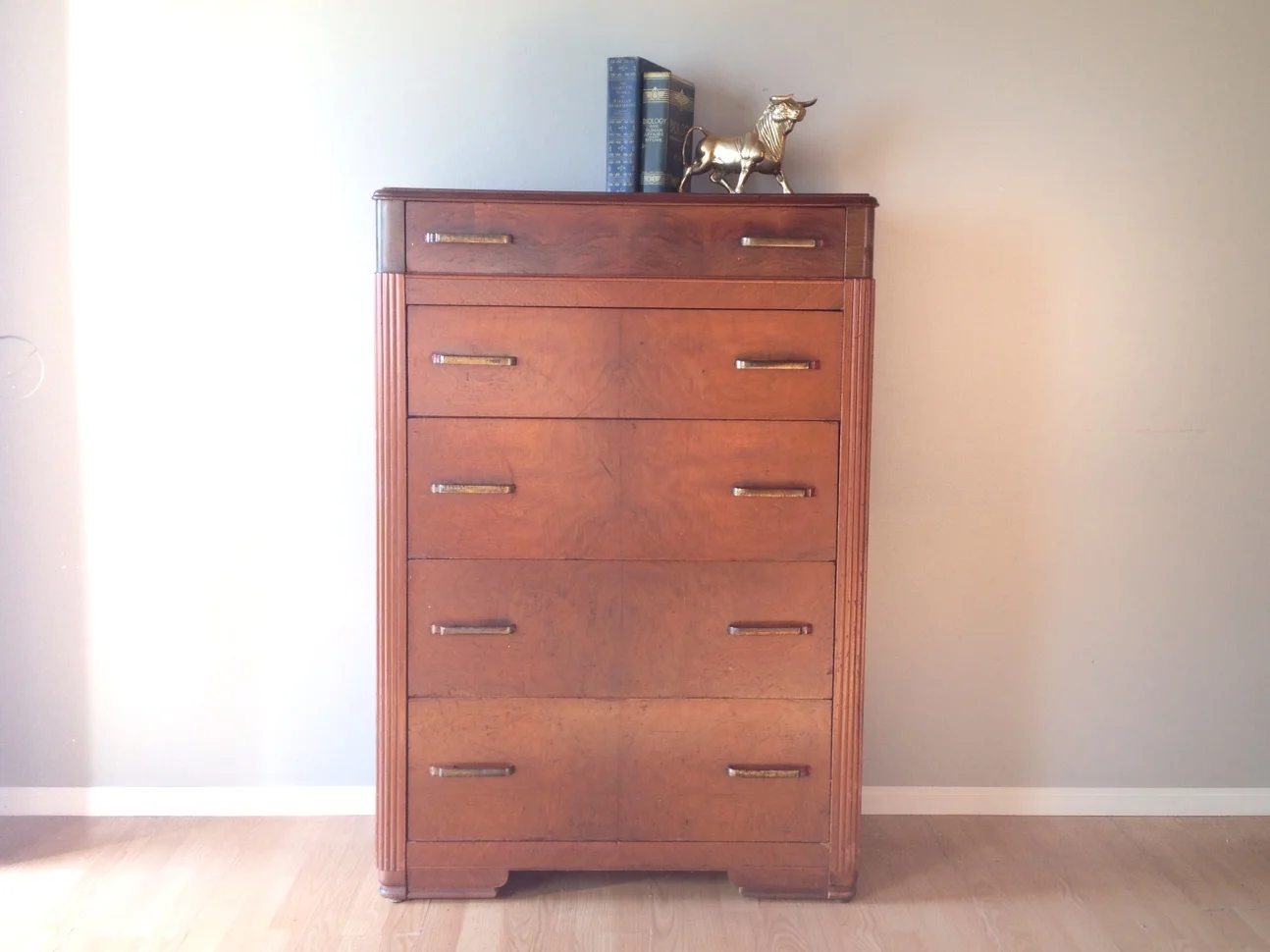 vintage Art Deco chest of drawers.