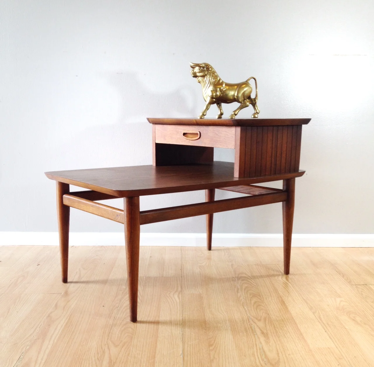 vintage step end table by Lane.