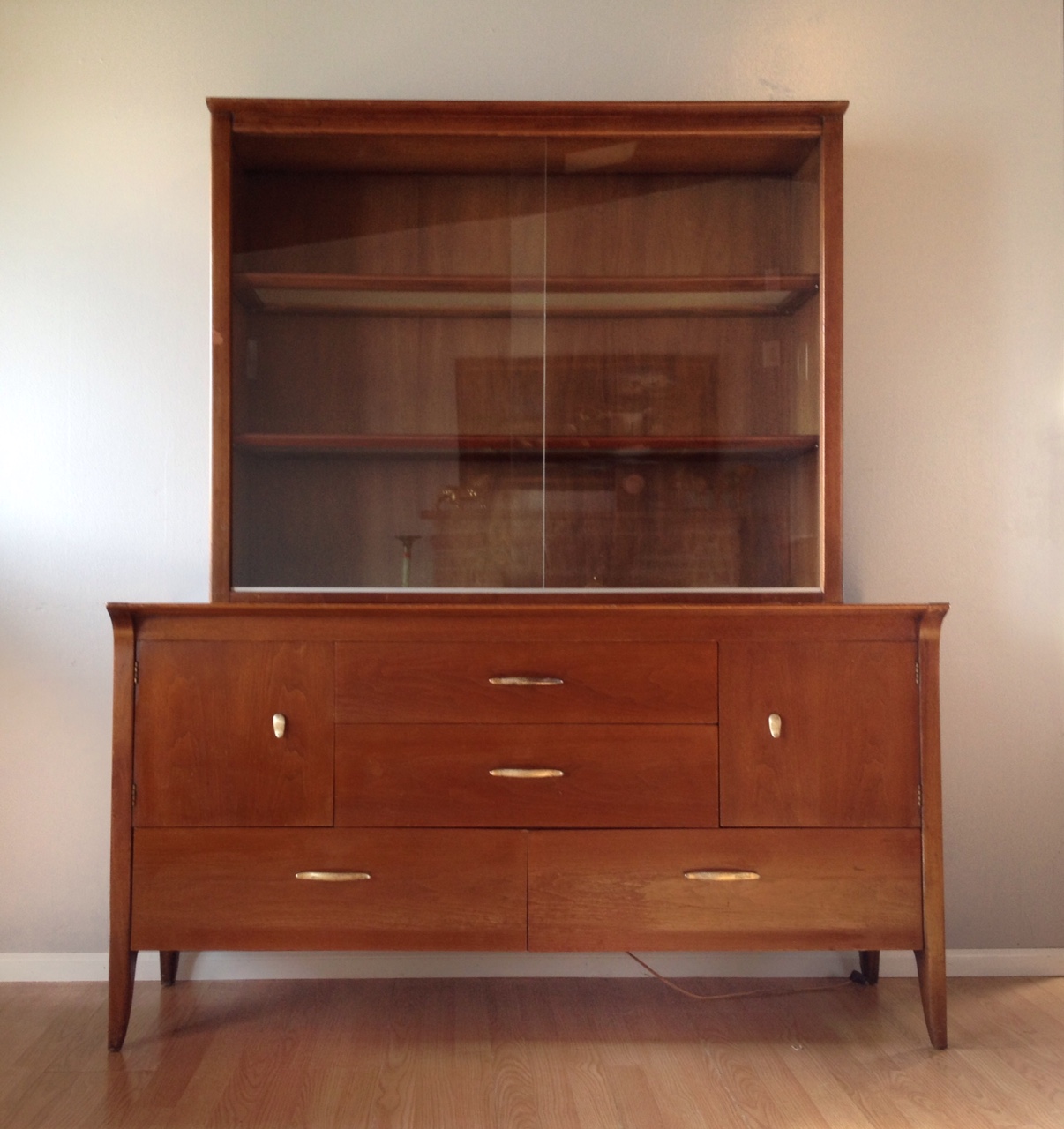 vintage Drexel Profile china hutch.