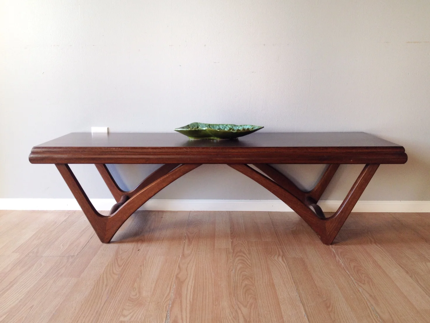 vintage mid century modern coffee table.