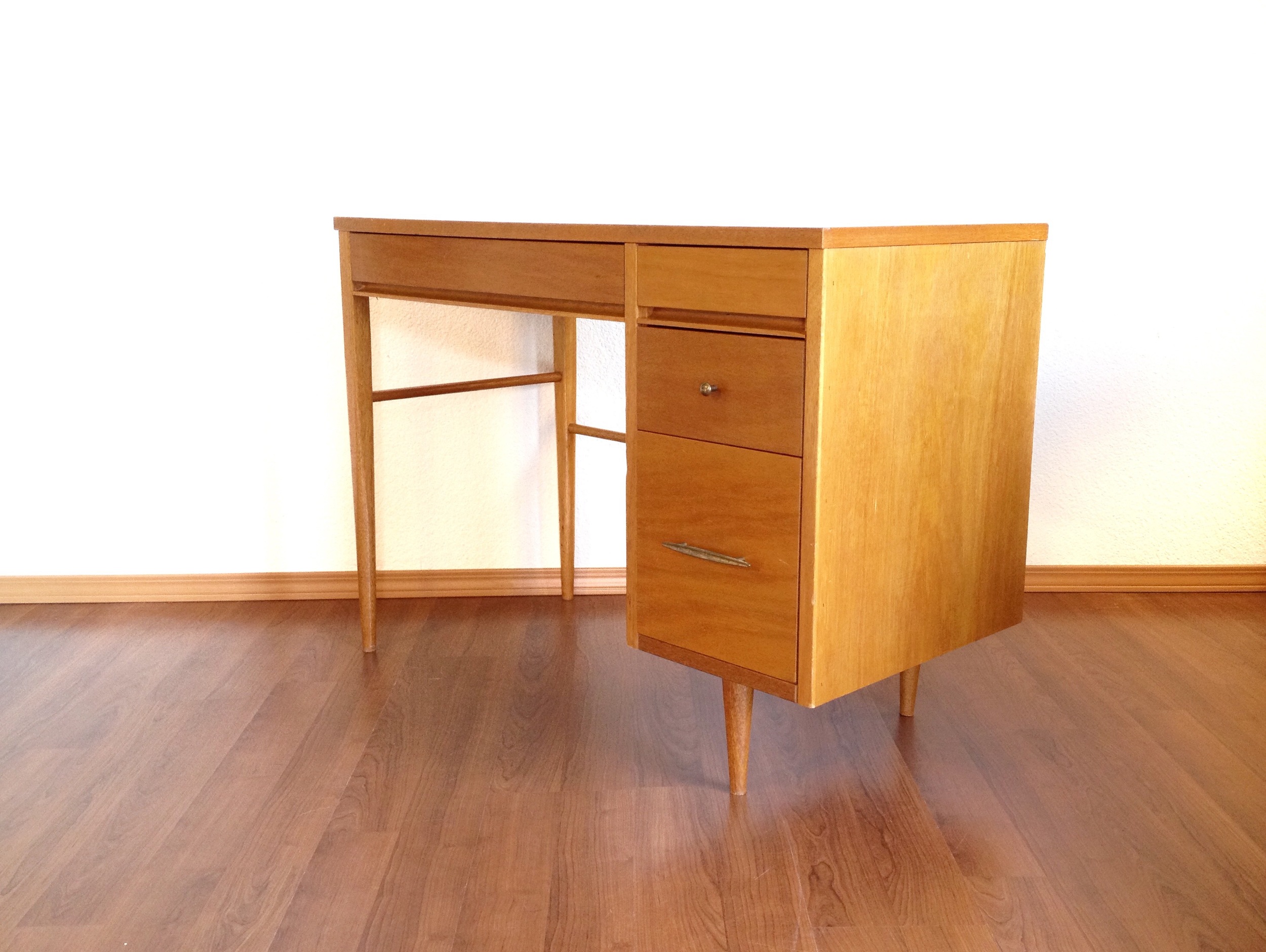 vintage mid century modern desk.