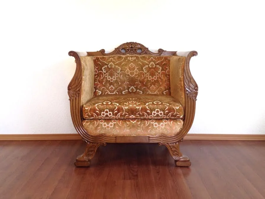 vintage carved chair.