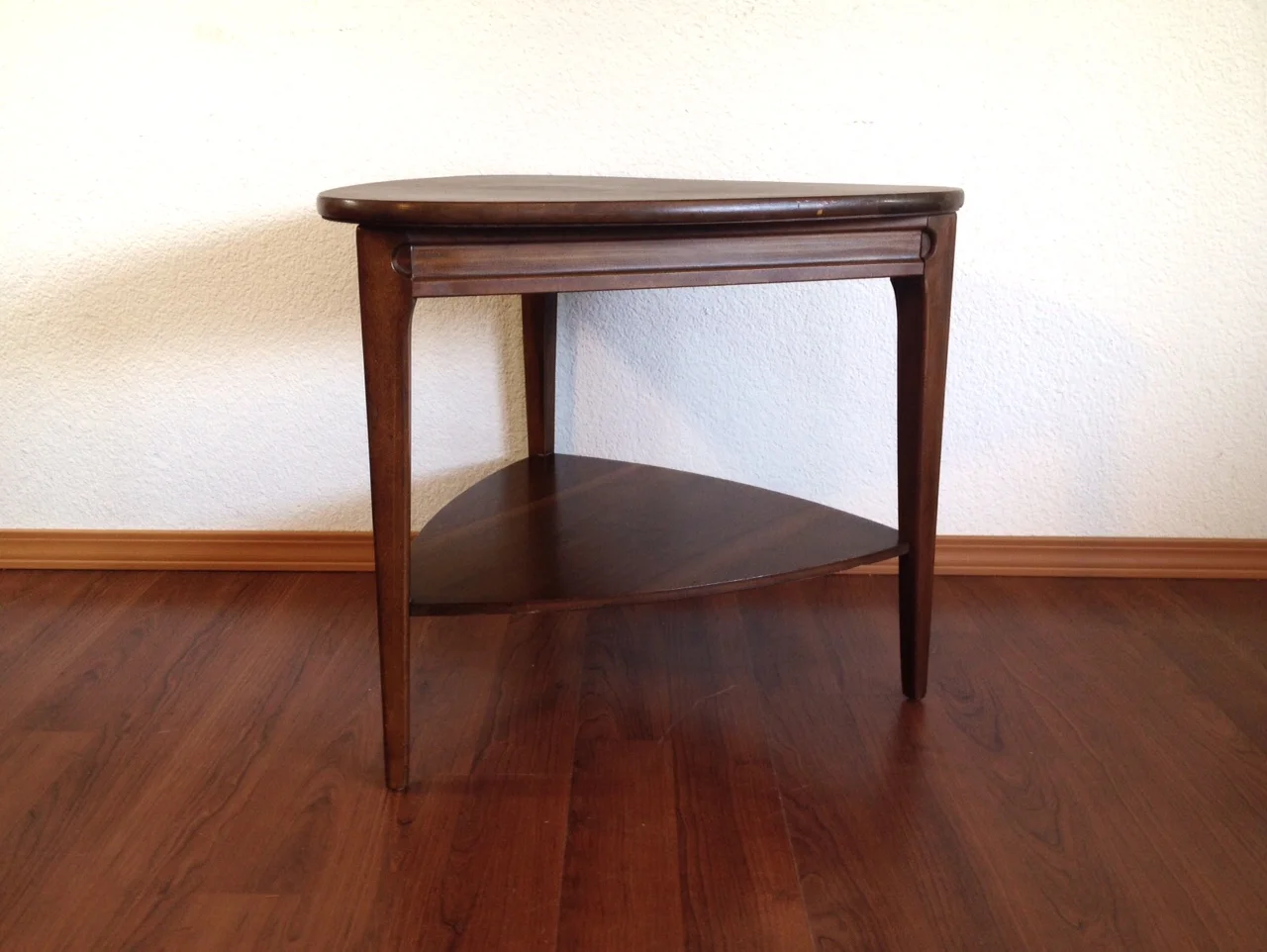 vintage mid century modern guitar pick table by Mersman.