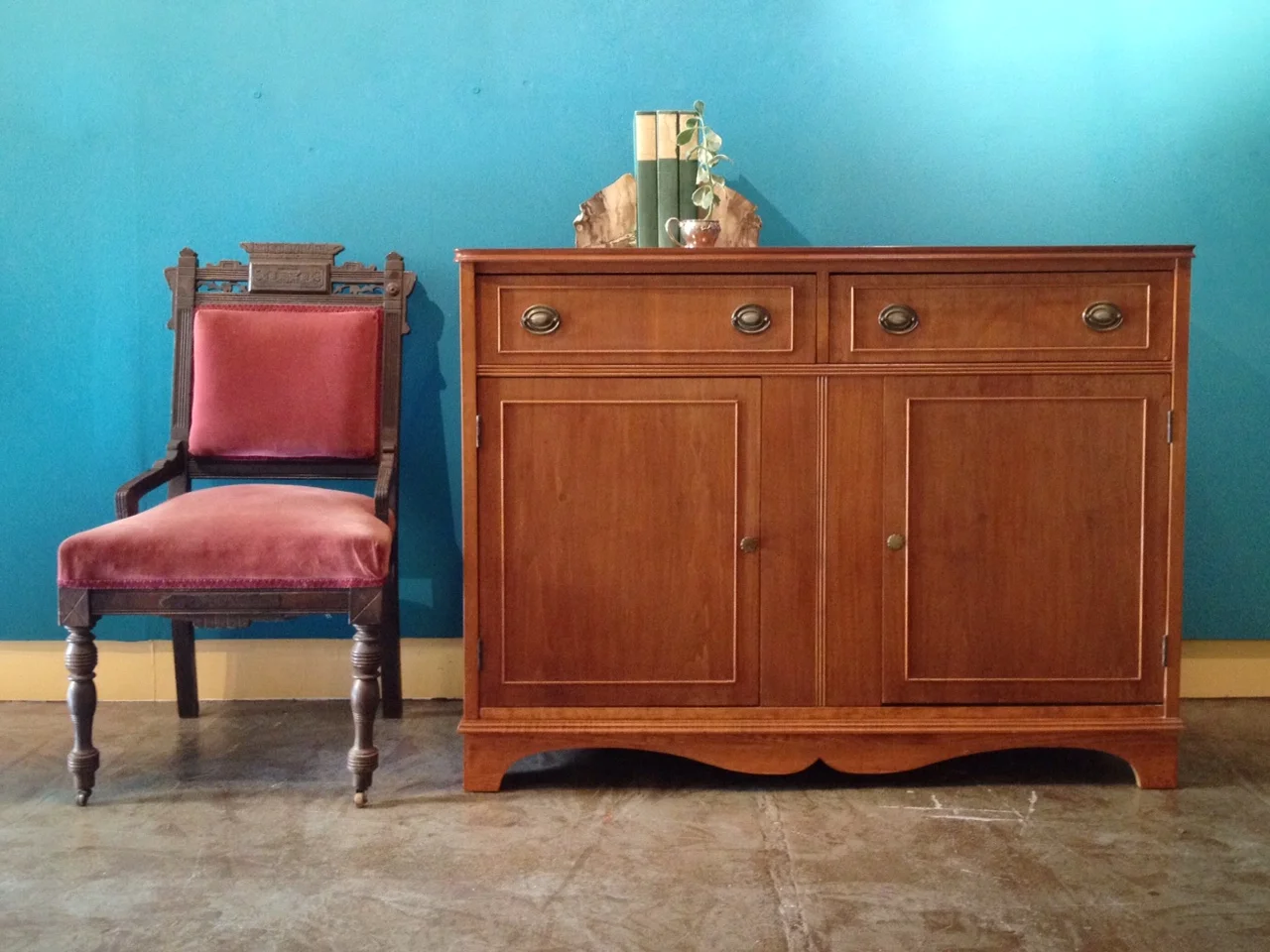 vintage traditional sideboard.