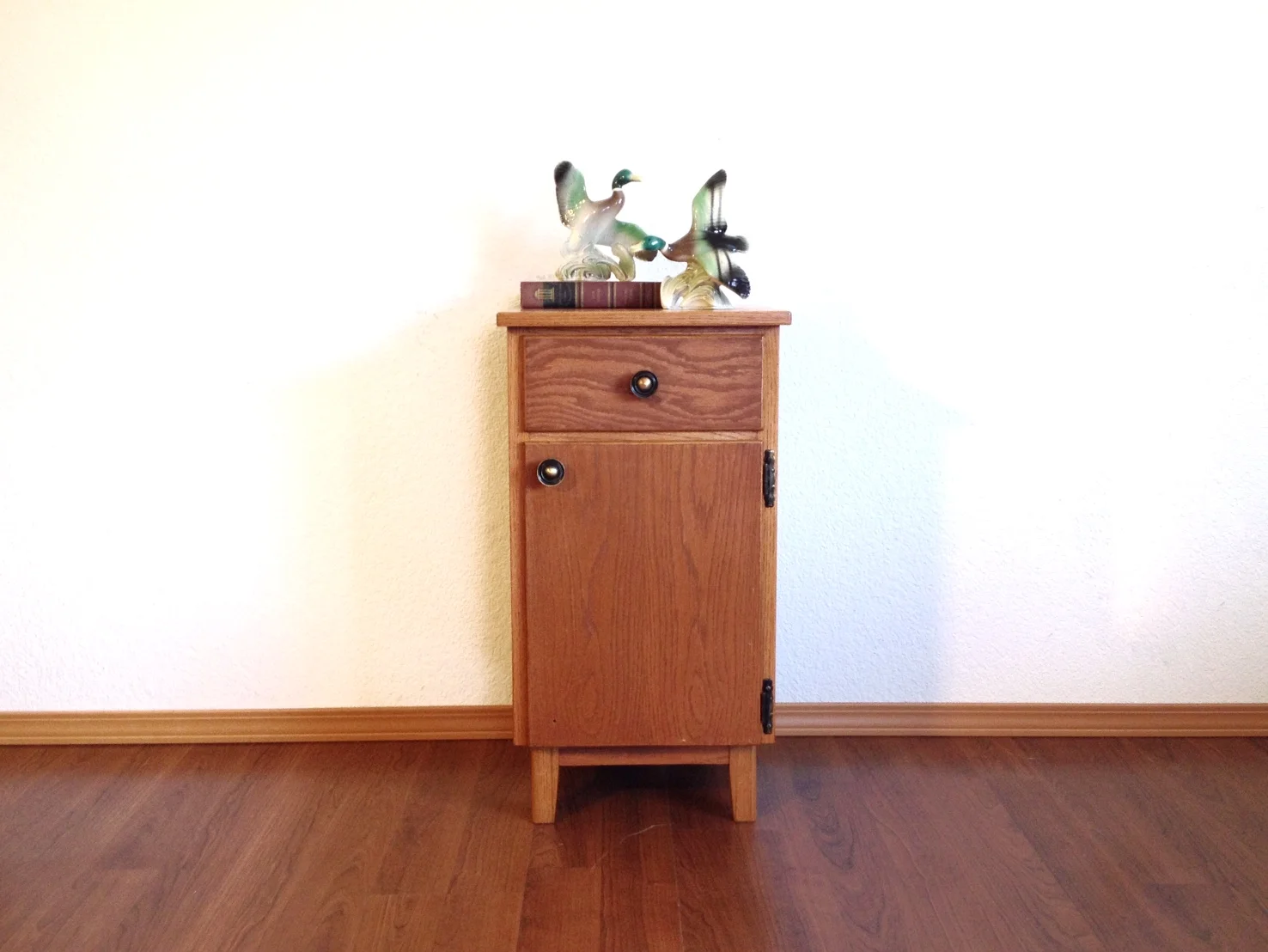vintage nightstand cabinet.