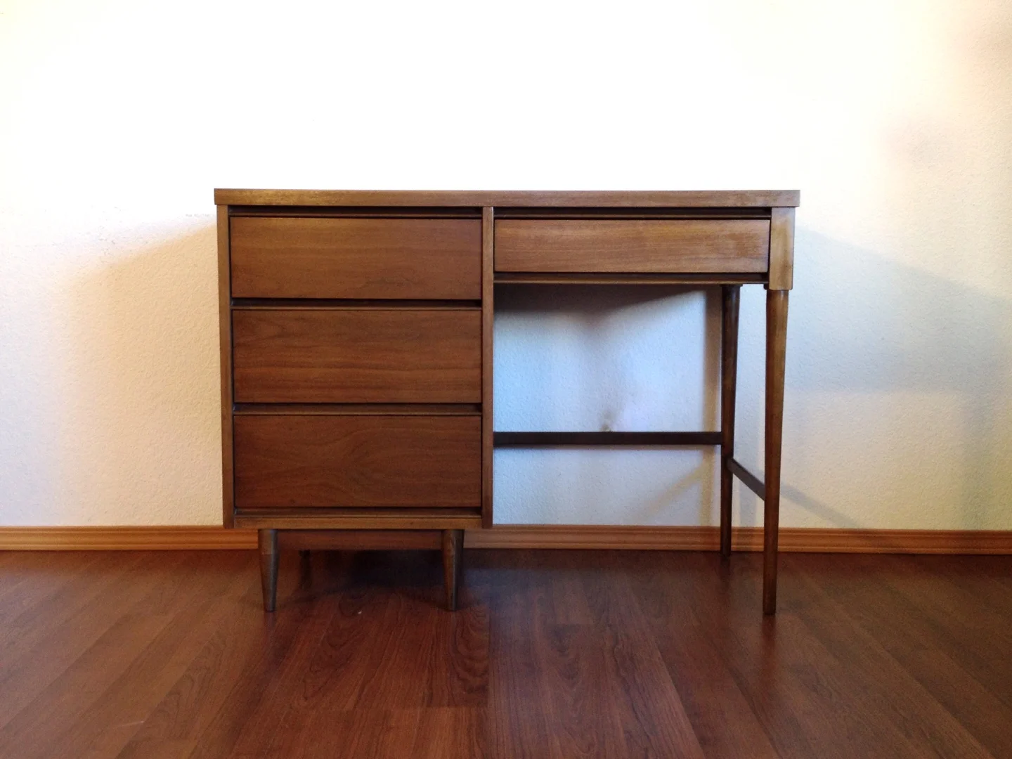 vintage mid century modern desk.