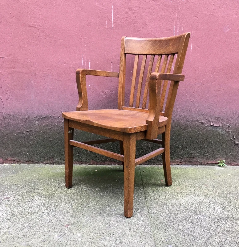 vintage library chair by Marble & Shattuck Chair Co Cleveland