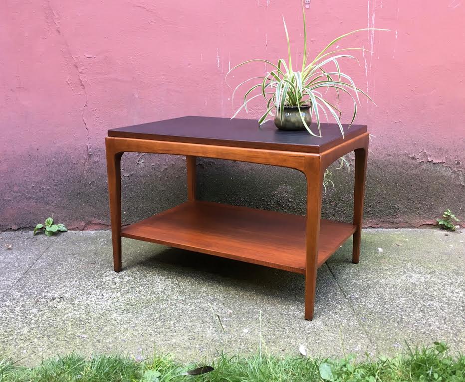 vintage mid century modern side table by Lane.