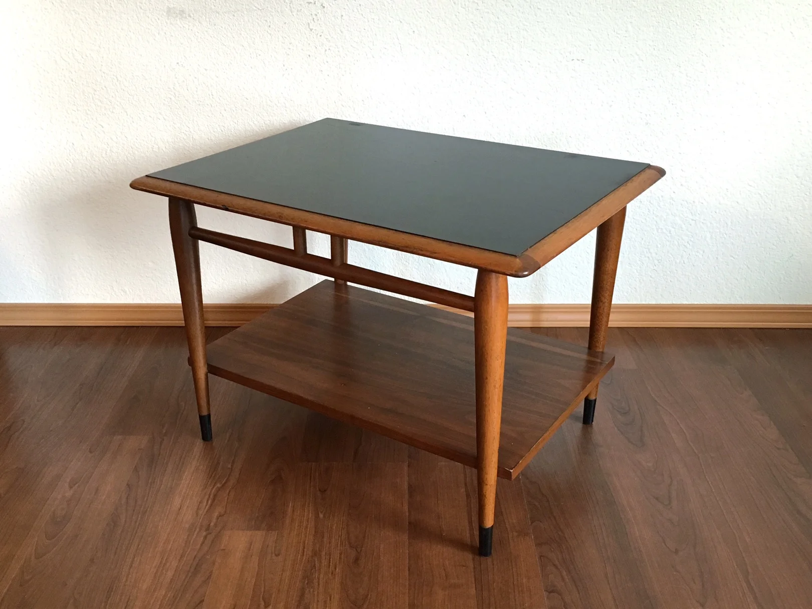 vintage mid century modern rectangular table.