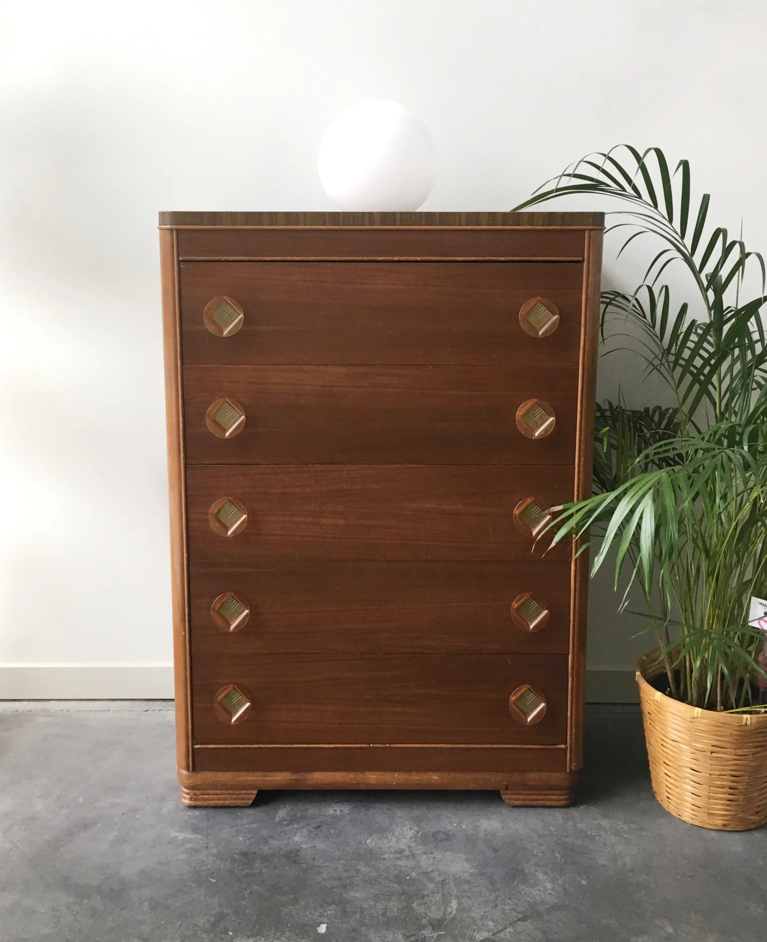 vintage art deco highboy dresser by Harmon Mfg. Co.  ReRunRoom | Vintage  Furniture + Home Decor