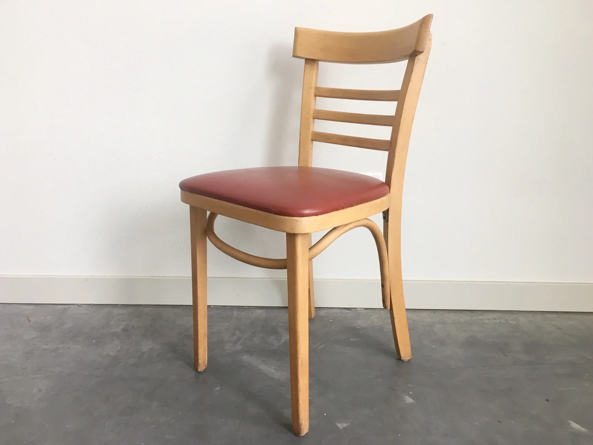 vintage mid century modern chair made in Poland.