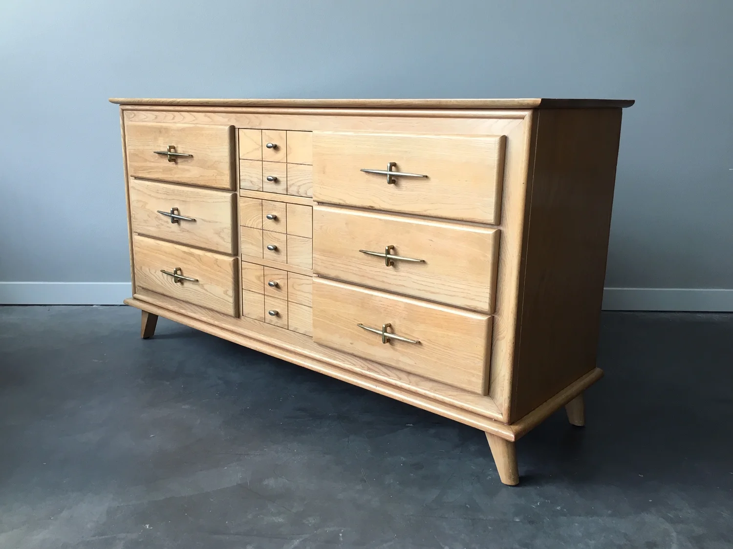 Vintage Mid Century Modern Lowboy Dresser By La Period Furniture