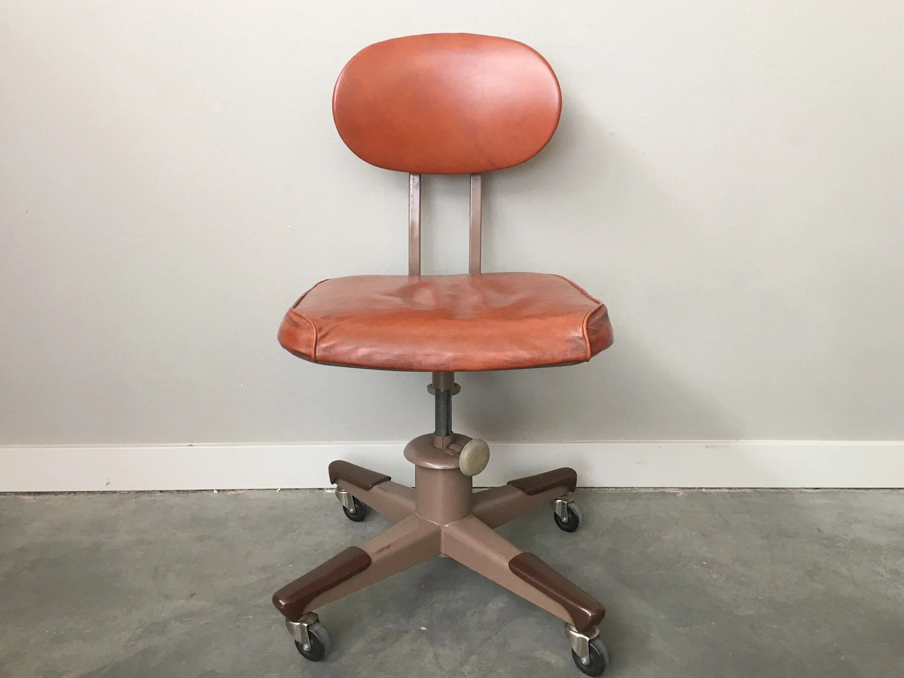 vintage mid century industrial desk chair by Royal Manufacturing Co.