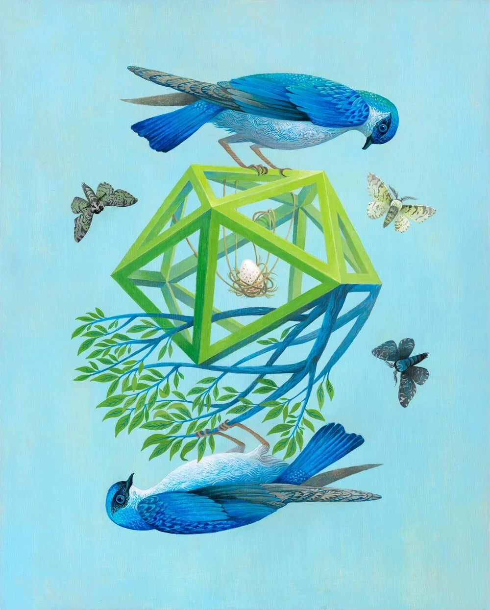 Balance $3800 SOLD Acrylic on birch panel 16" x 20"