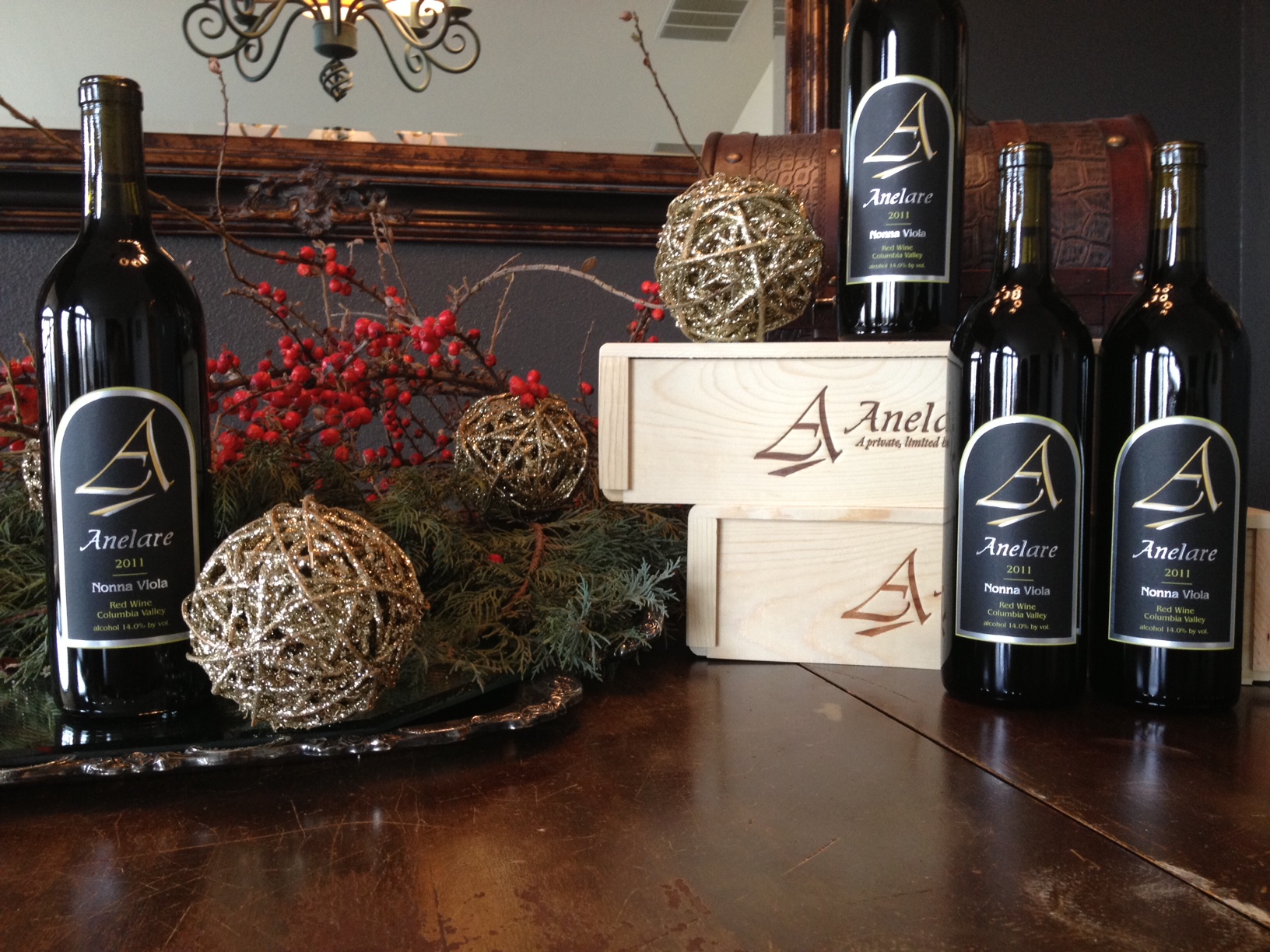 *Hand crafted wood boxes available! Perfect for hostess, business, or anytime gifts! Single & 6 bottle.