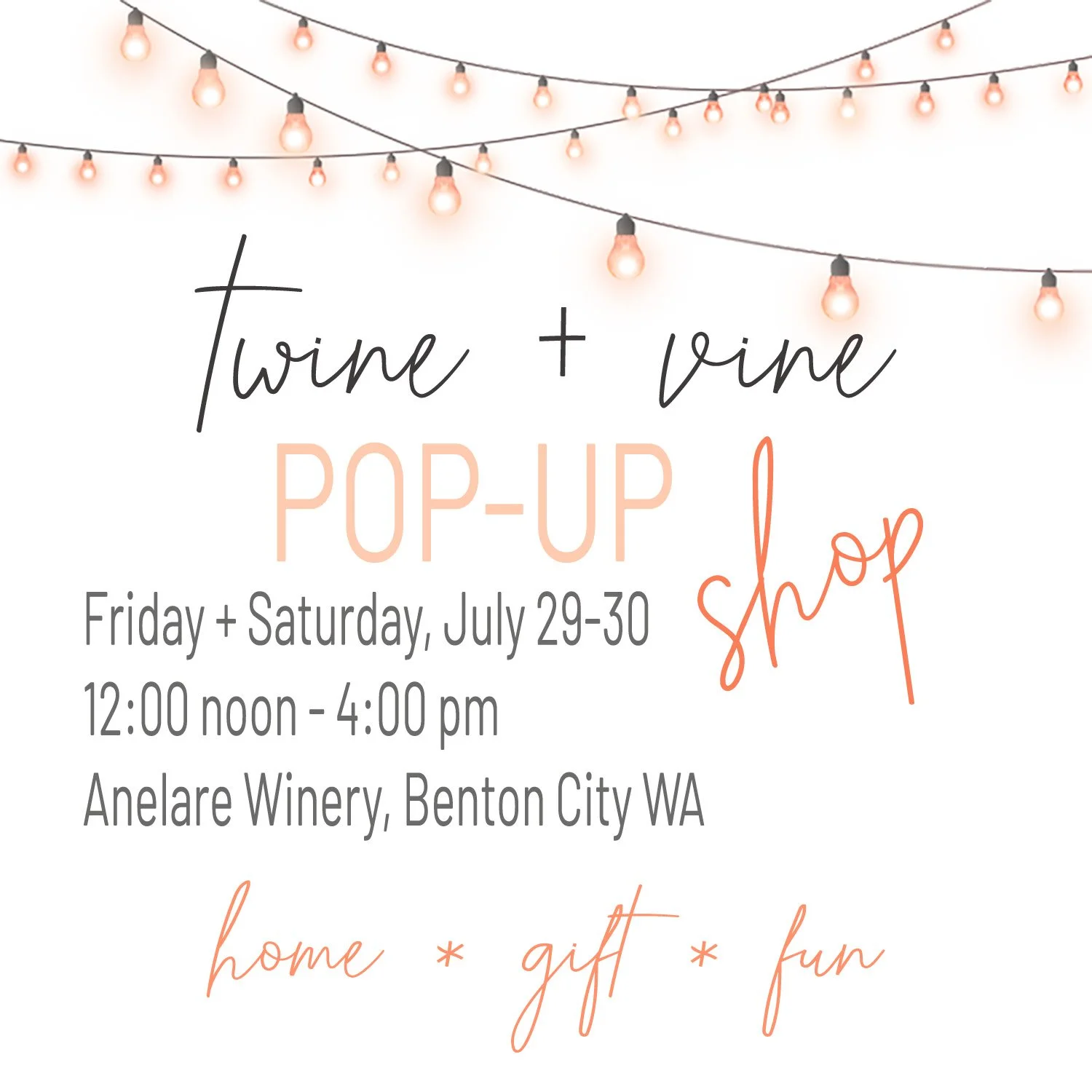 Twine &amp; Vine this Summer 