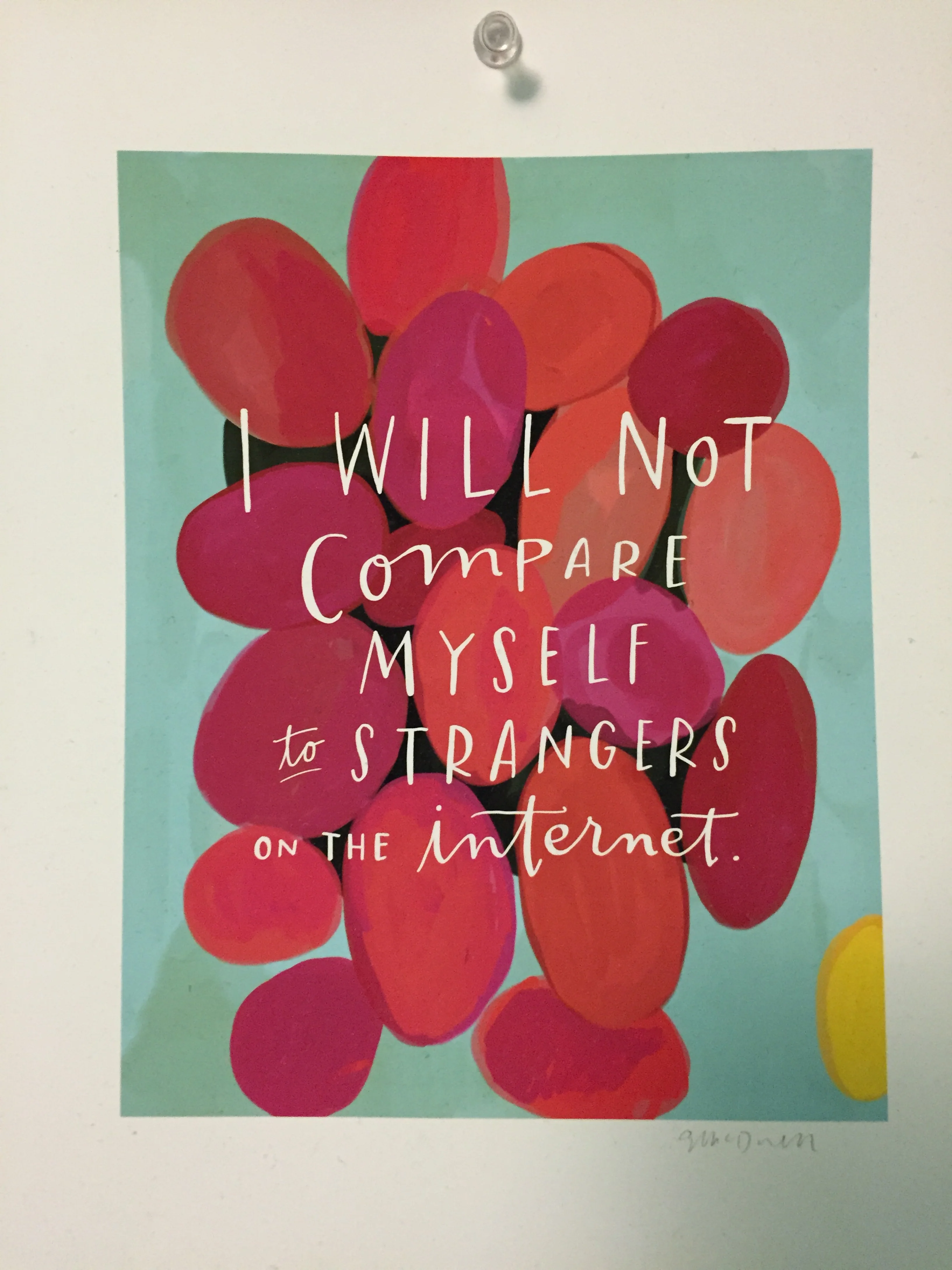 Yes we should stop comparing ourselves with others.