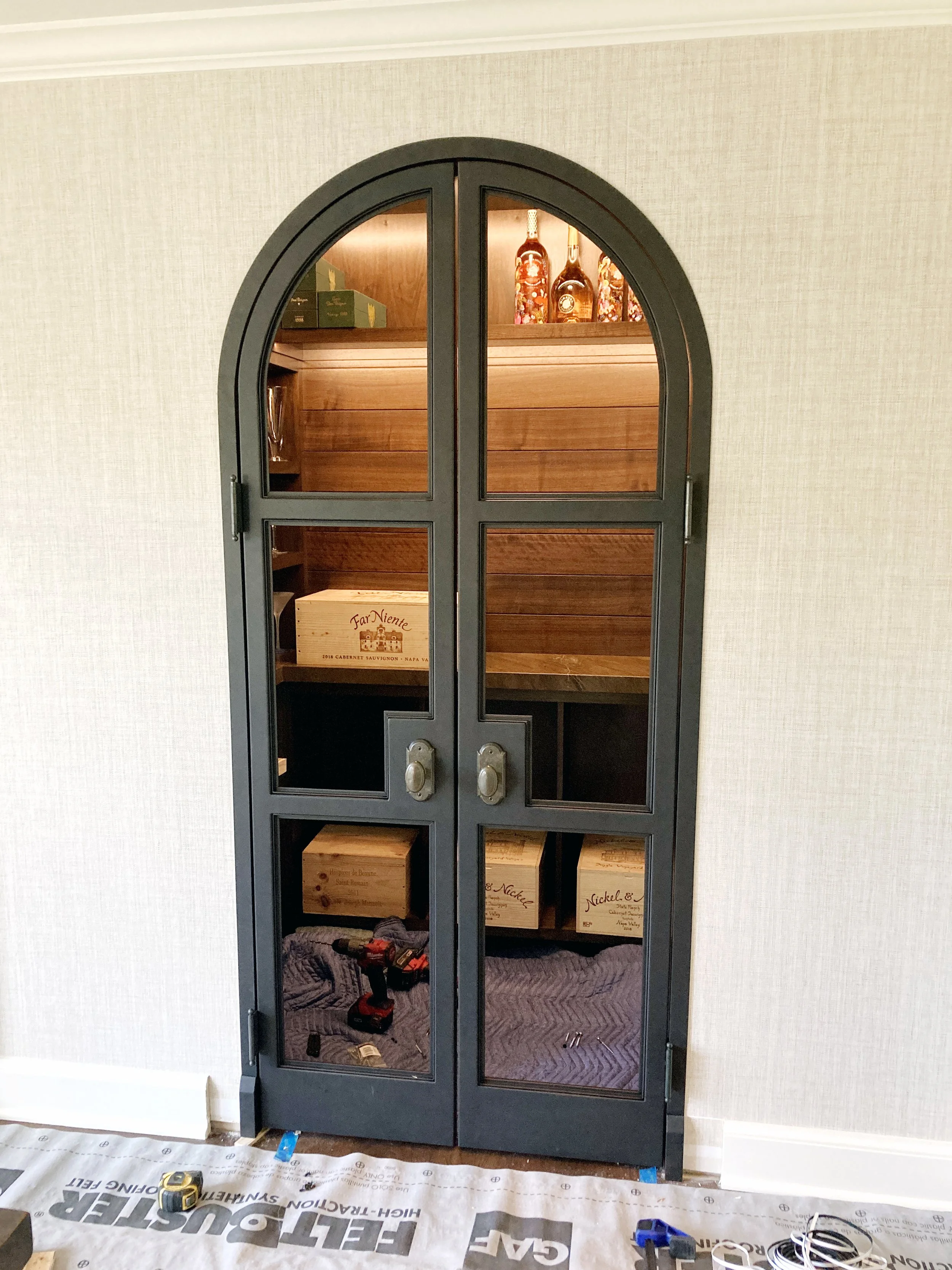 Double Arched Door Installed