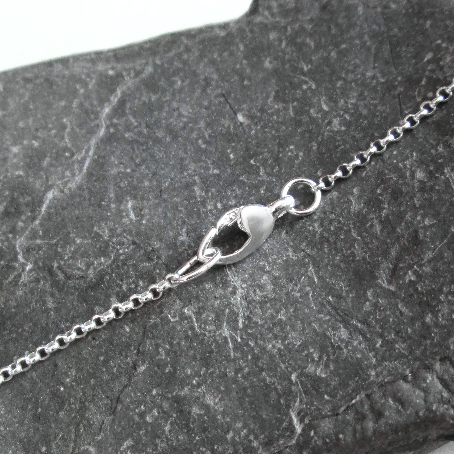 Thin Sterling Silver Chain, Arthritis Jewelry, Disability Clasp —  CindyLouWho2