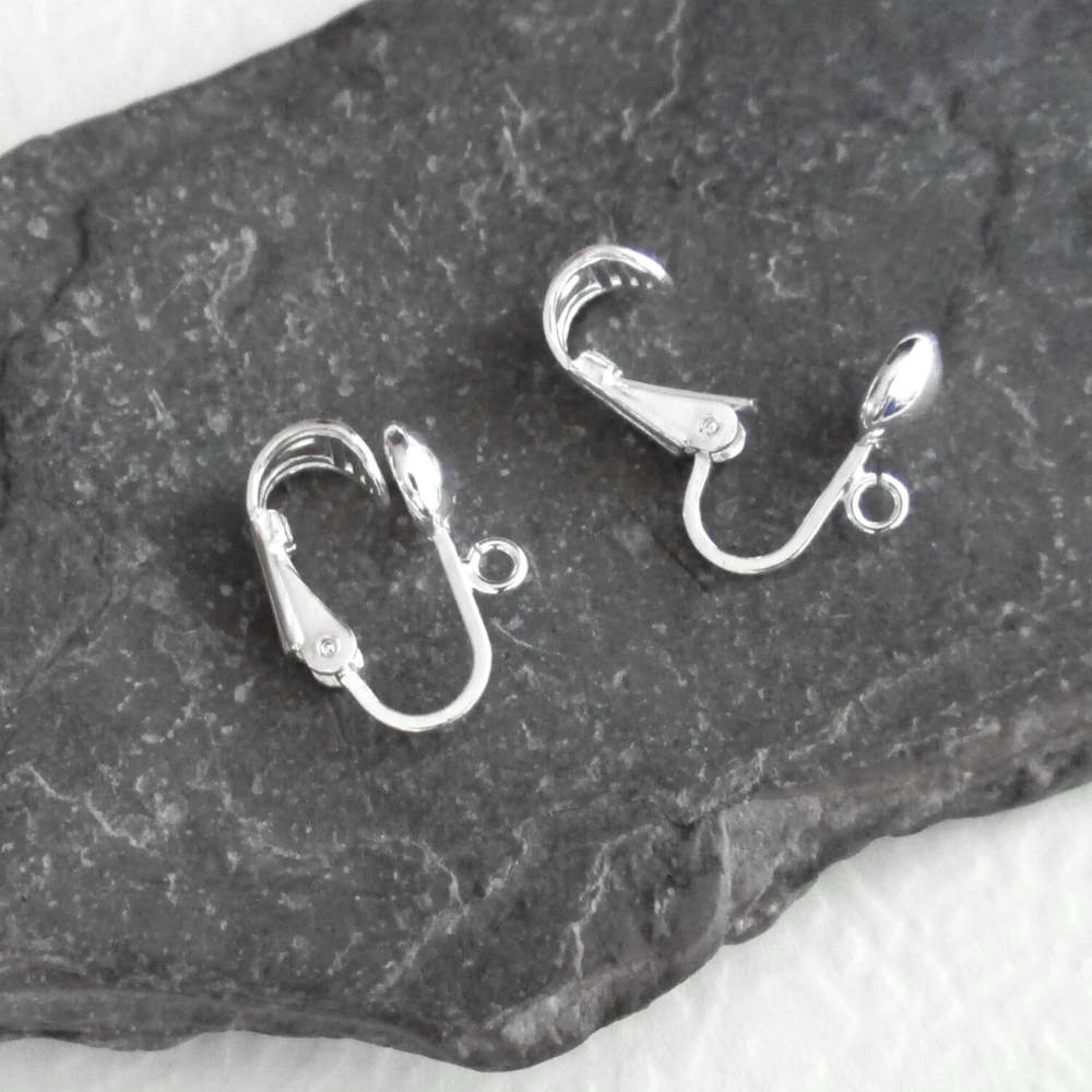 Sterling Silver Clip On Earring Findings, No Piercing Needed, One Pair —  CindyLouWho2