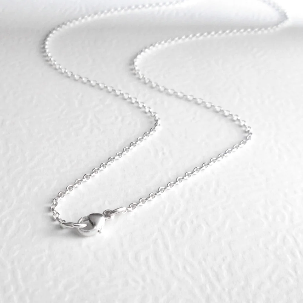 Sterling Silver Rolo Chain, Silver Necklace, Pick Your Length